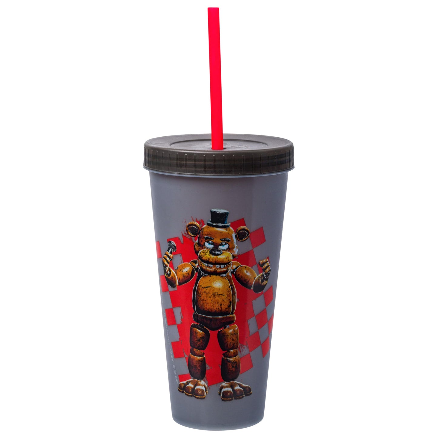 Silver Buffalo Five Nights at Freddy's Paquete de 4 vasos de plástico que cambian de color con Freddy Fazbear, Bonnie, Chica y Foxy, 24 onzas