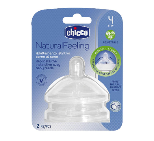 Chicco set de tetina flujo regulable Natural Feeling 4+ meses