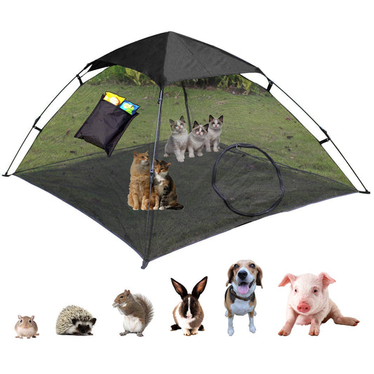 Outingpet - Tienda de campaña para gatos al aire libre, parque de juegos para mascotas y gatos, parasol portátil y casa de juegos contra los rayos UV (tiendas de campaña para gatos y animales pequeños) - Hábitat exterior