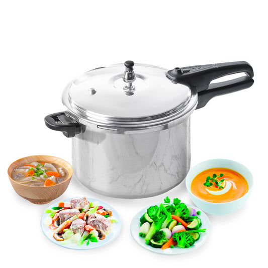 Olla Express T-fal Plateada 7.6L con Cinco Sistemas de Seguridad y Fácil Limpieza