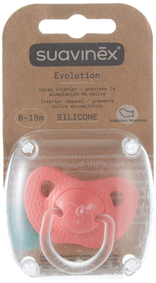 CHUPON ANAT. SILICON 6-18M "MEANINGFUL LIFE" ROSA SUAVINEX