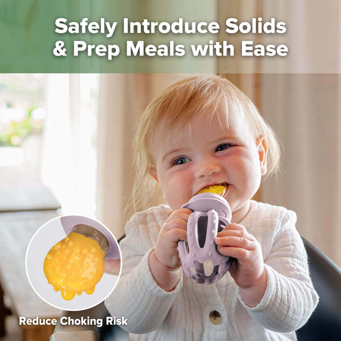 Haakaa - Comedero de frutas para bebés y mini congelador para congelador, moldes para paletas de leche materna para alivio de enfriamiento, alimentador de silicona sin BPA para alimentación segura del