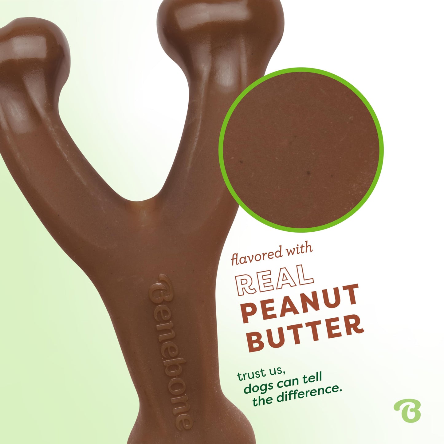 Benebone Peanut Butter Flavored Wishbone Chew Toy