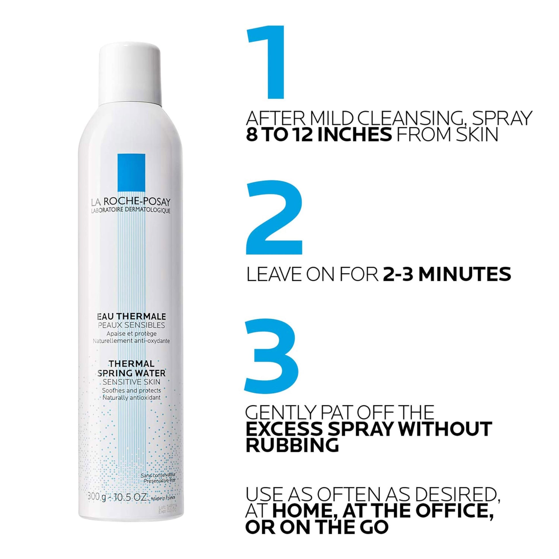 Agua Termal La Roche Posay Eau Thermale 300ml - Calmante, Hidratante y Protector para Piel Sensible. ¡Cuida tu piel con lo mejor!