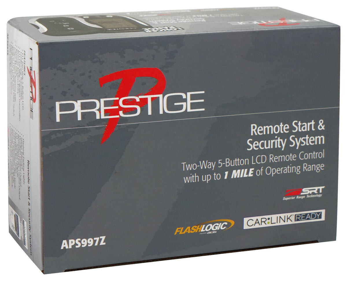 Arrancador Remoto y Alarma Prestige APS997Z LCD de Largo Alcance