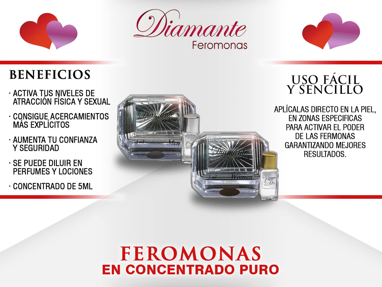 Diamante Feromonas Concentrado de Feromonas 5ml MUJER