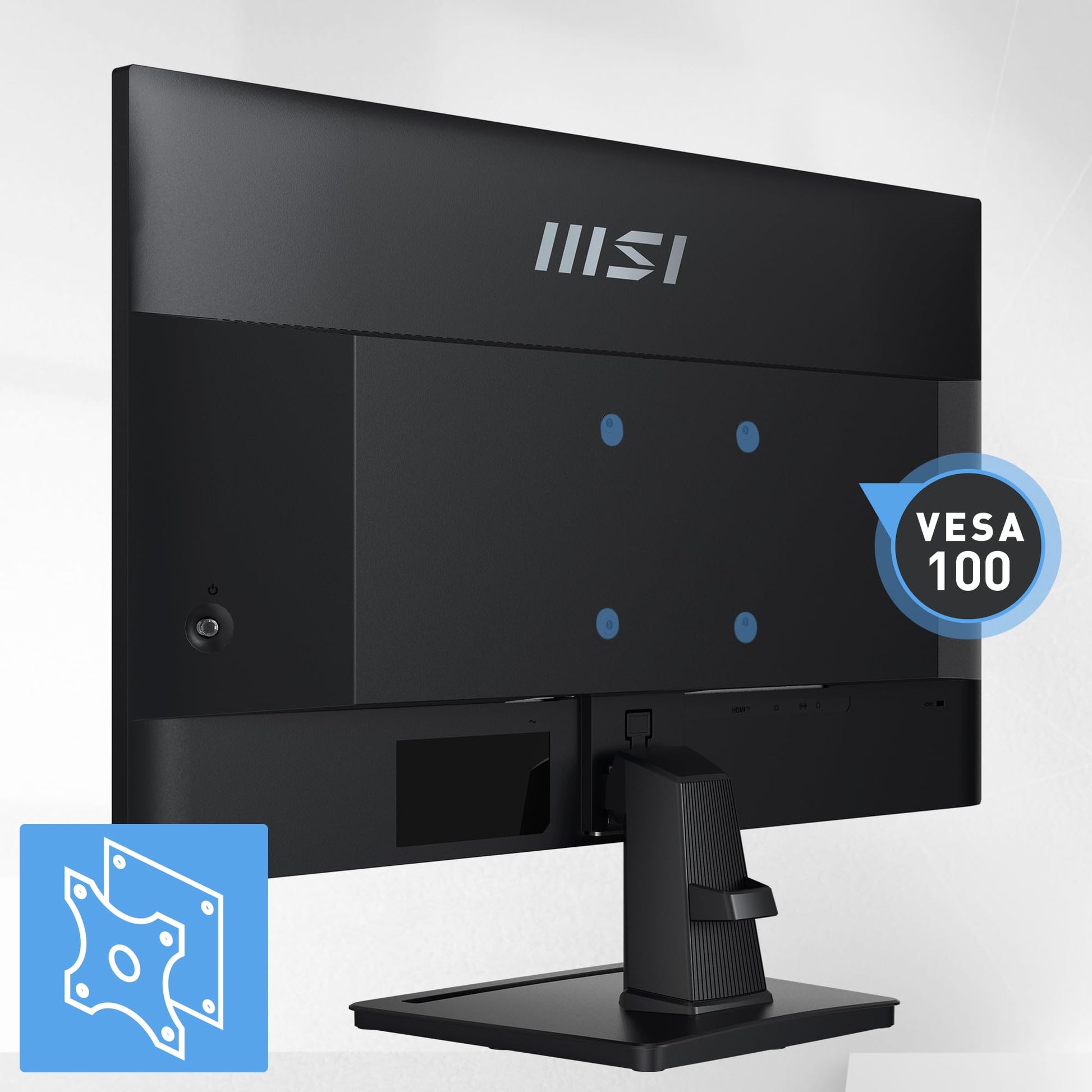 MSI PRO MP275Q Monitor de oficina WQHD de 27 pulgadas, panel IPS de 2560 x 1440, 100 Hz, visualización amigable con los ojos, altavoces integrados, inclinación ajustable - HDMI 2.0b, DP (1.2a)