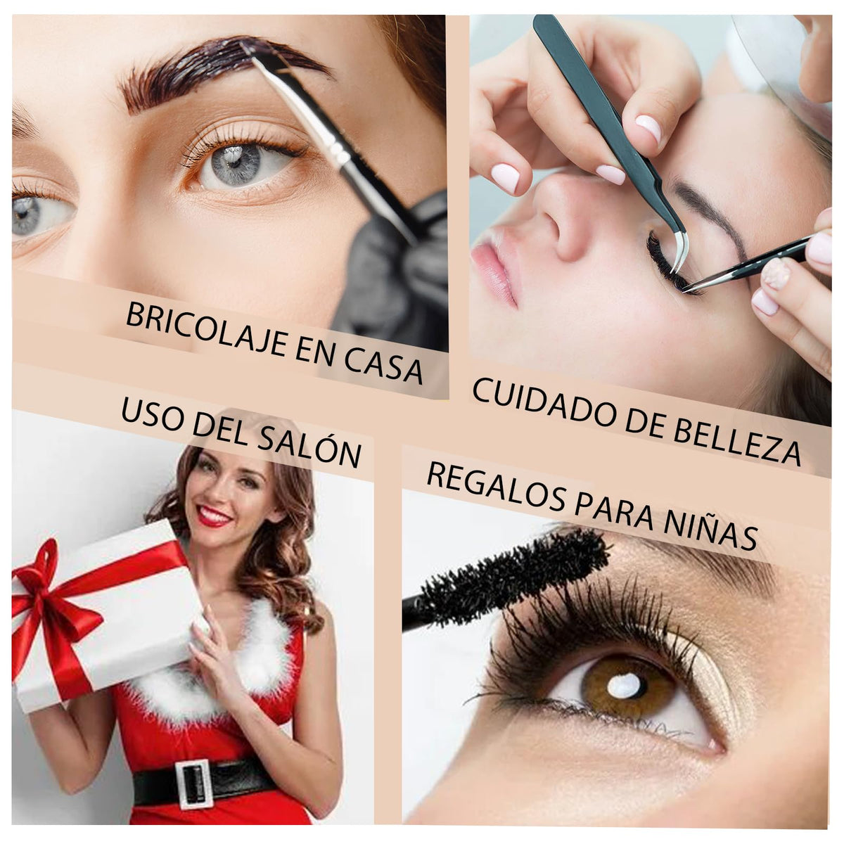 10 Piezas Lifting de Pestañas Kit, Kit de Laminado de Cejas, 2 En 1 Lash Lifting de Pestañas, Crea Cejas Más Gruesas y Duraderas, Rizador de Pestañas Permanente para uso en Salón de Belleza. (Negro)