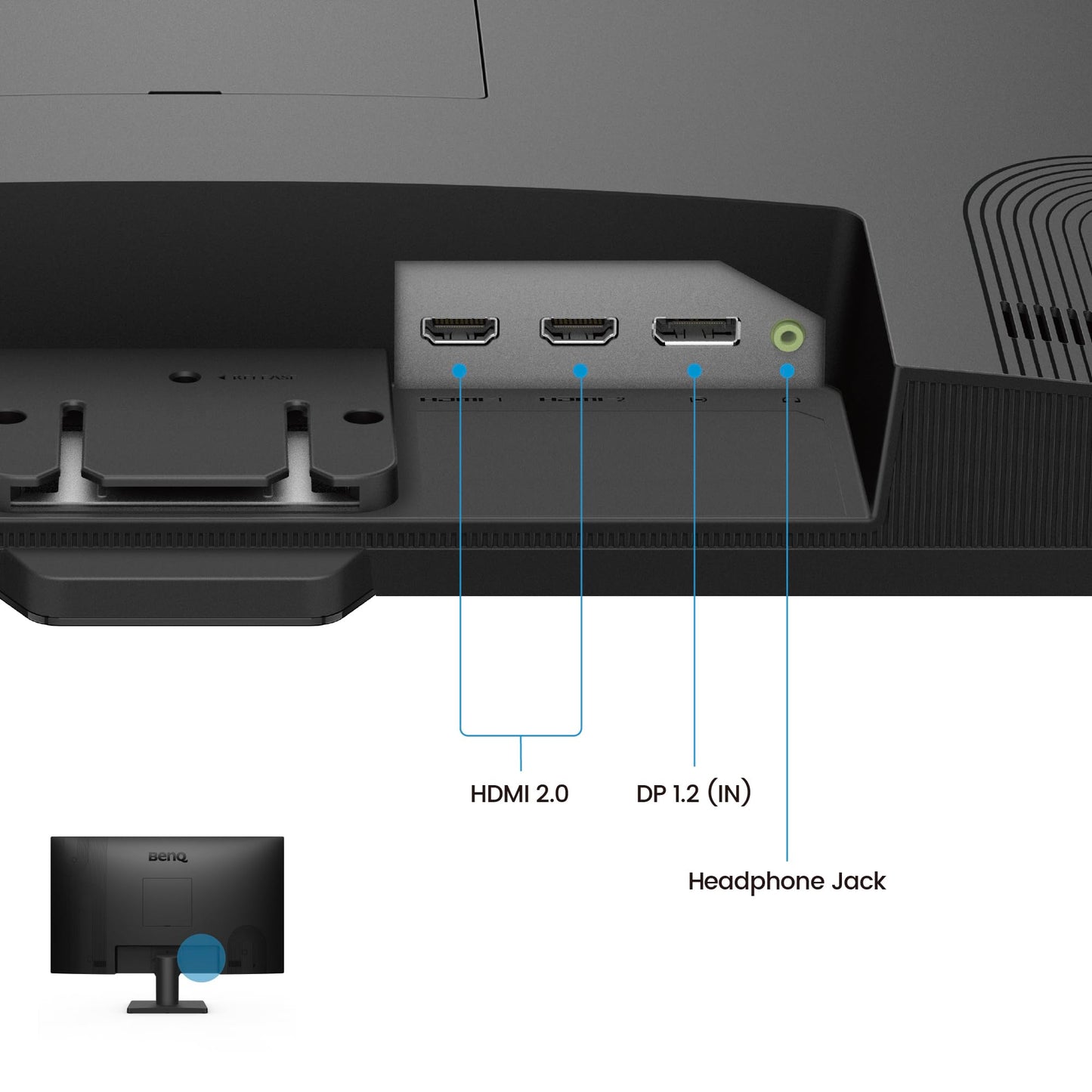 BenQ Monitor GW2790Q 27 Pulgadas 2K QHD Panel IPS HDMI Display Port Tecnologías para el Cuidado de la Vista