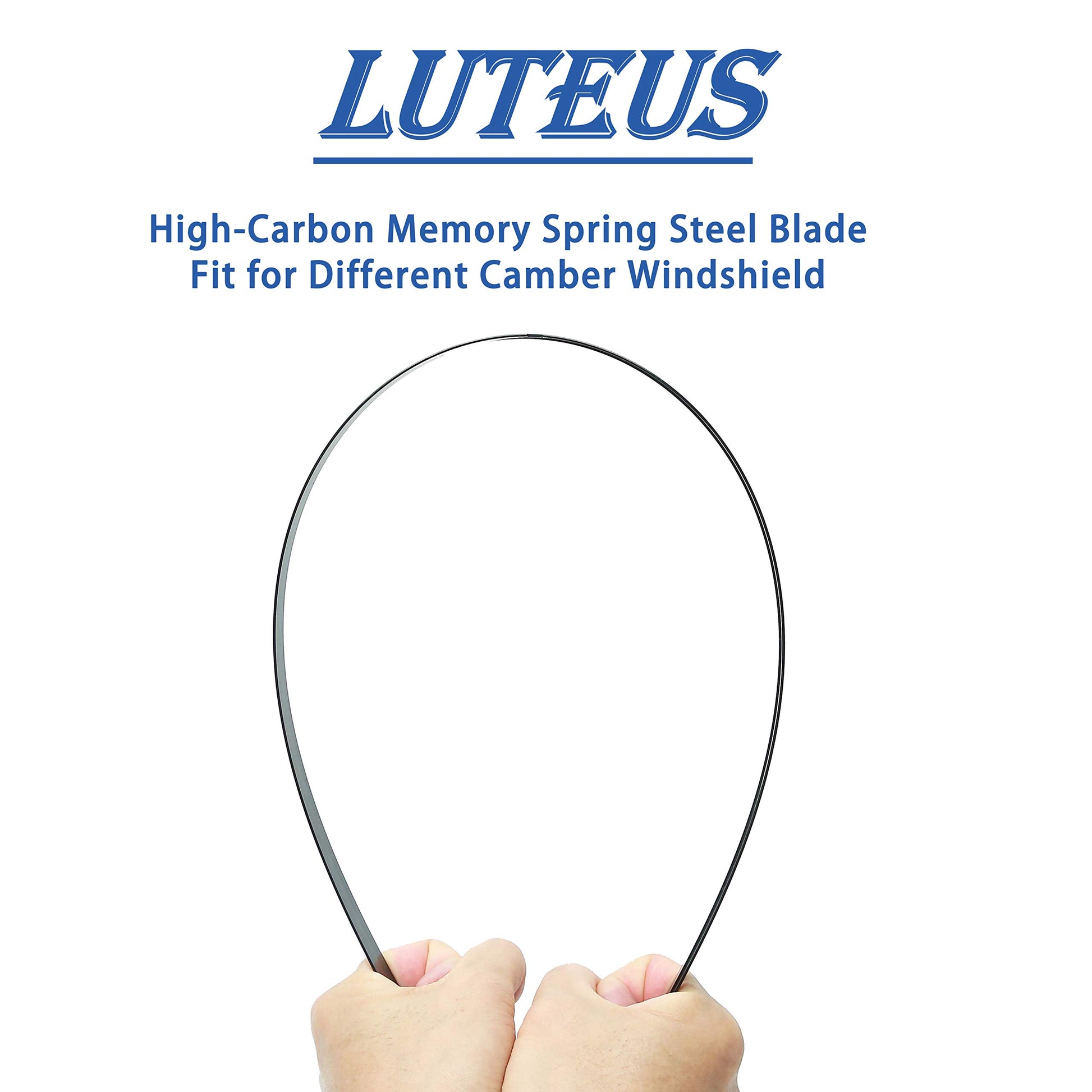 LEUTEUS Limpiaparabrisas de 55.9 cm + 45.7 cm, calidad OEM, repuesto de alta calidad para todas las estaciones (juego de 2), con 1 toalla extra de microfibra de alta calidad