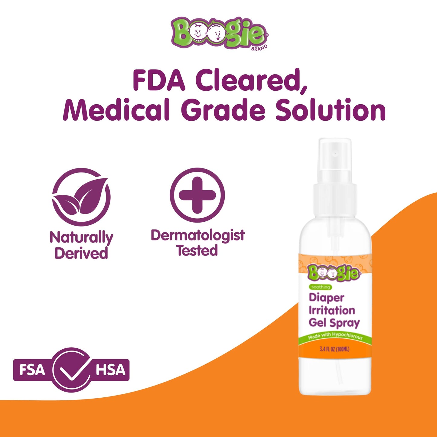 Boogie - Diaper Irritation Gel Spray, 1.7 Fl Oz – Boogie - Spray en Gel para Irritación de Pañal, 50 ml