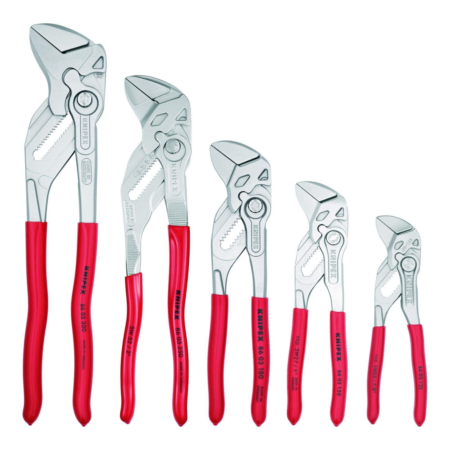 Knipex 00 19 55 S4 Juego de Tenazas Llave, 5 Piezas