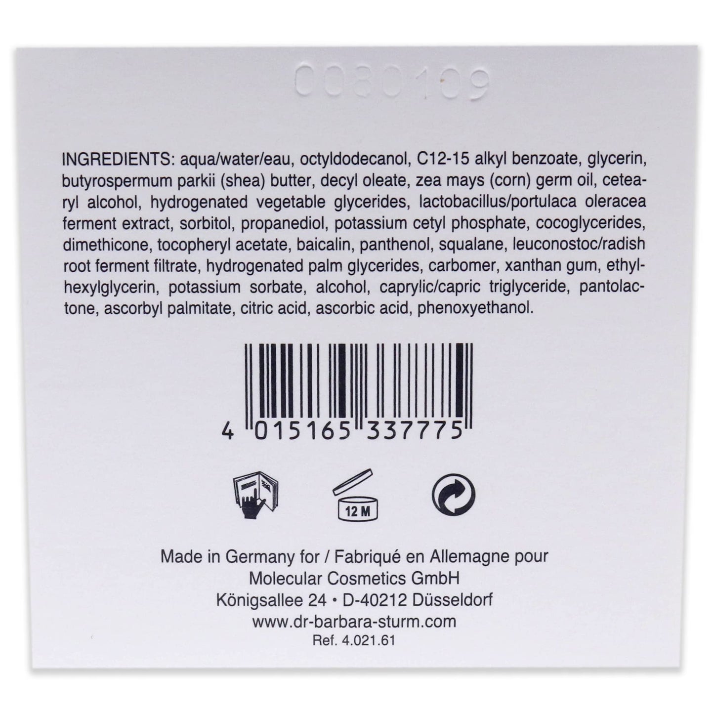 Dr. Barbara Sturm Face Cream Unisex 1.69 oz