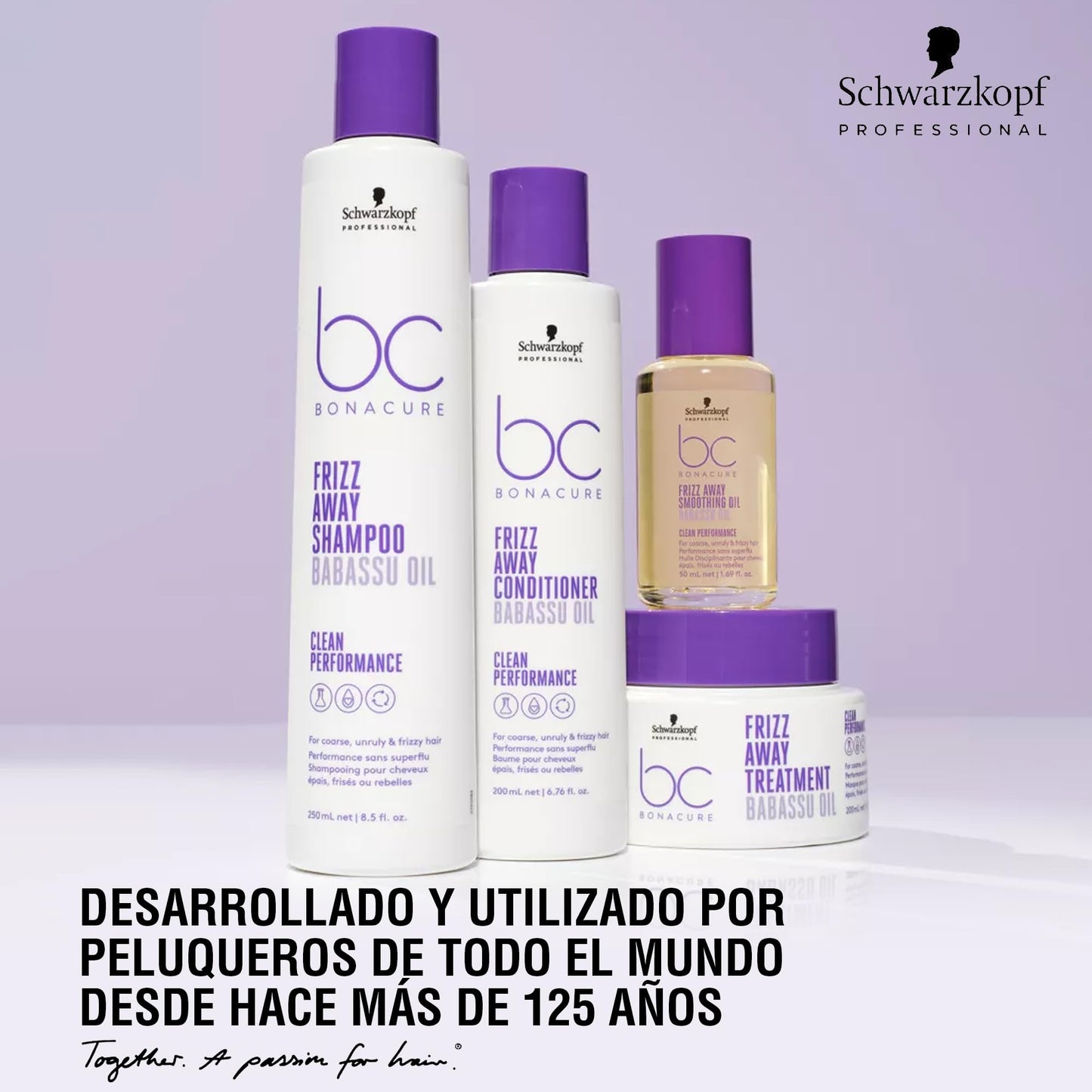 BC Bonacure BONACURE - Frizz Away Acondicionador Aceite de Babasú 200 ml, Desenreda y Controla el Cabello, Control Antiescrespamiento 72 h, Mejora Manejabilidad, Suaviza Superficie Capilar y Aporta Brillo Intenso