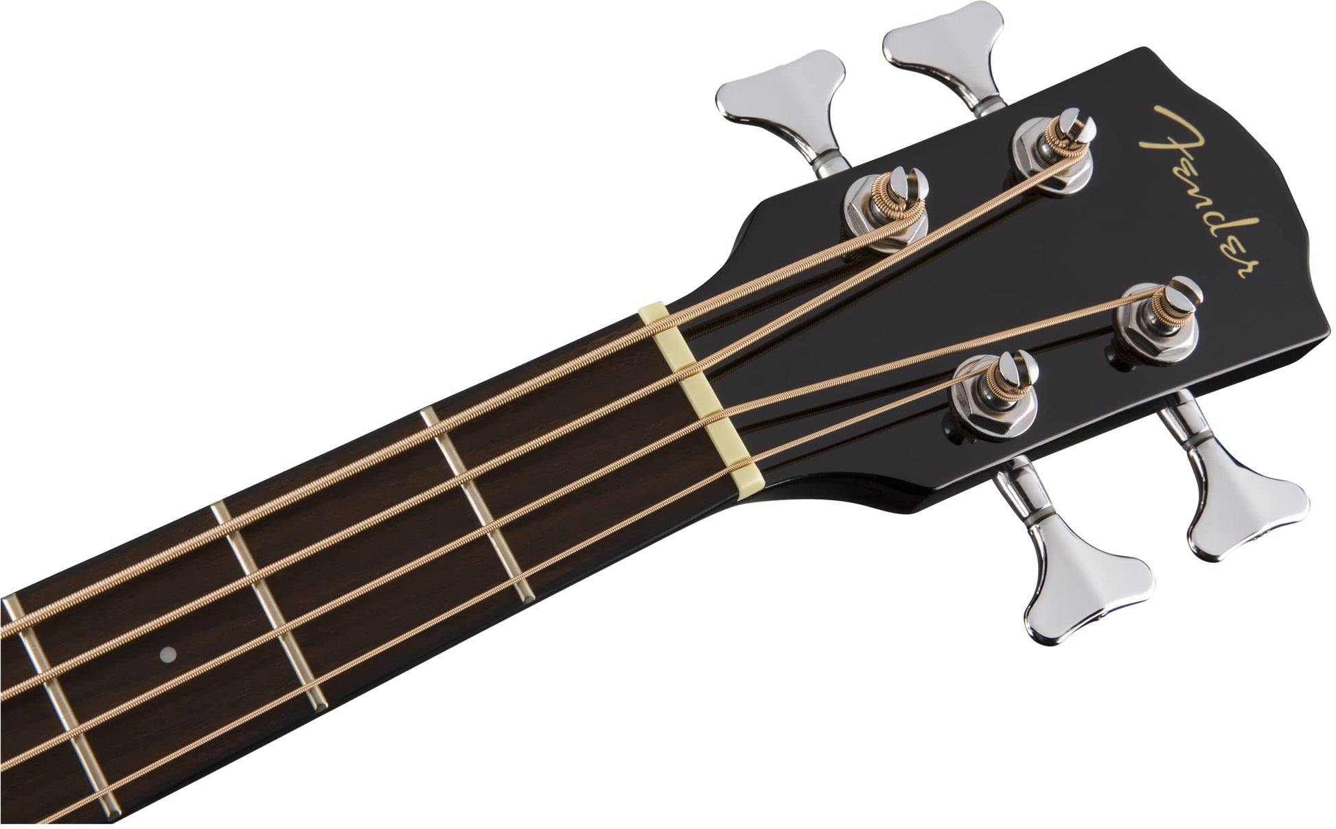 Fender Acoustic Bass Guitar 4-String with Fishman Bass Acoustic Guitar Pickup with Tuner and Equalizer, Classic Design with Rounded Walnut Fingerboard, Mahogany Construction, Spruce Top