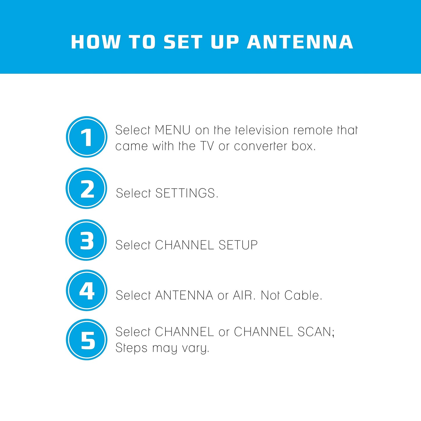 Magic Stick TV MAX HD - Digital TV Antenna Reception Signal Booster with 20ft Cable, Easy to Install, Up to 80 Mile Range
