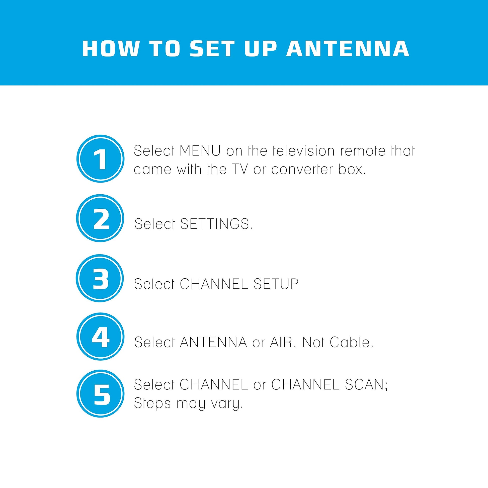 Magic Stick TV MAX HD - Digital TV Antenna Reception Signal Booster with 20ft Cable, Easy to Install, Up to 80 Mile Range