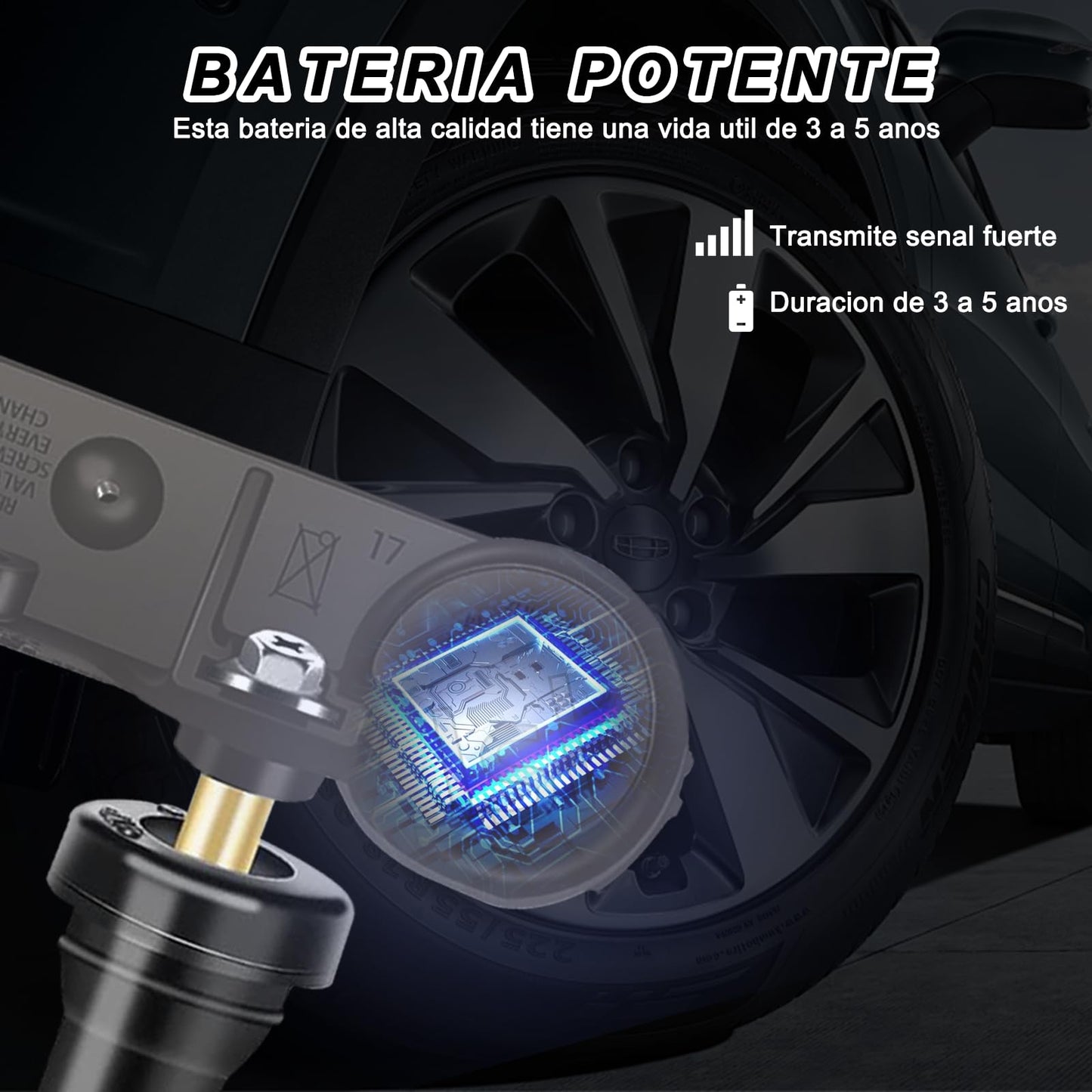 Sensor TPMS MYAIOL 315MHZ Compatible con Chevy GMC Buick Cadillac Pontiac 4 Piezas