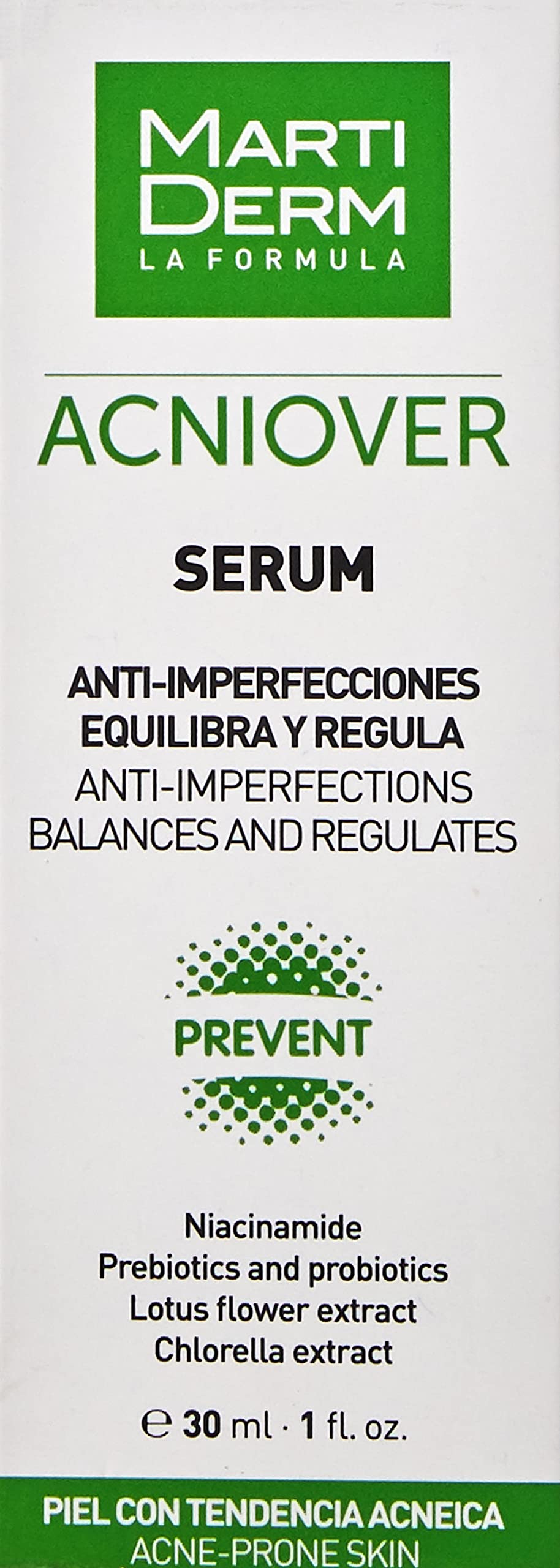 Sérum Anti-imperfecciones MartiDerm Verde Regula el Exceso de Grasa y Reduce Imperfecciones