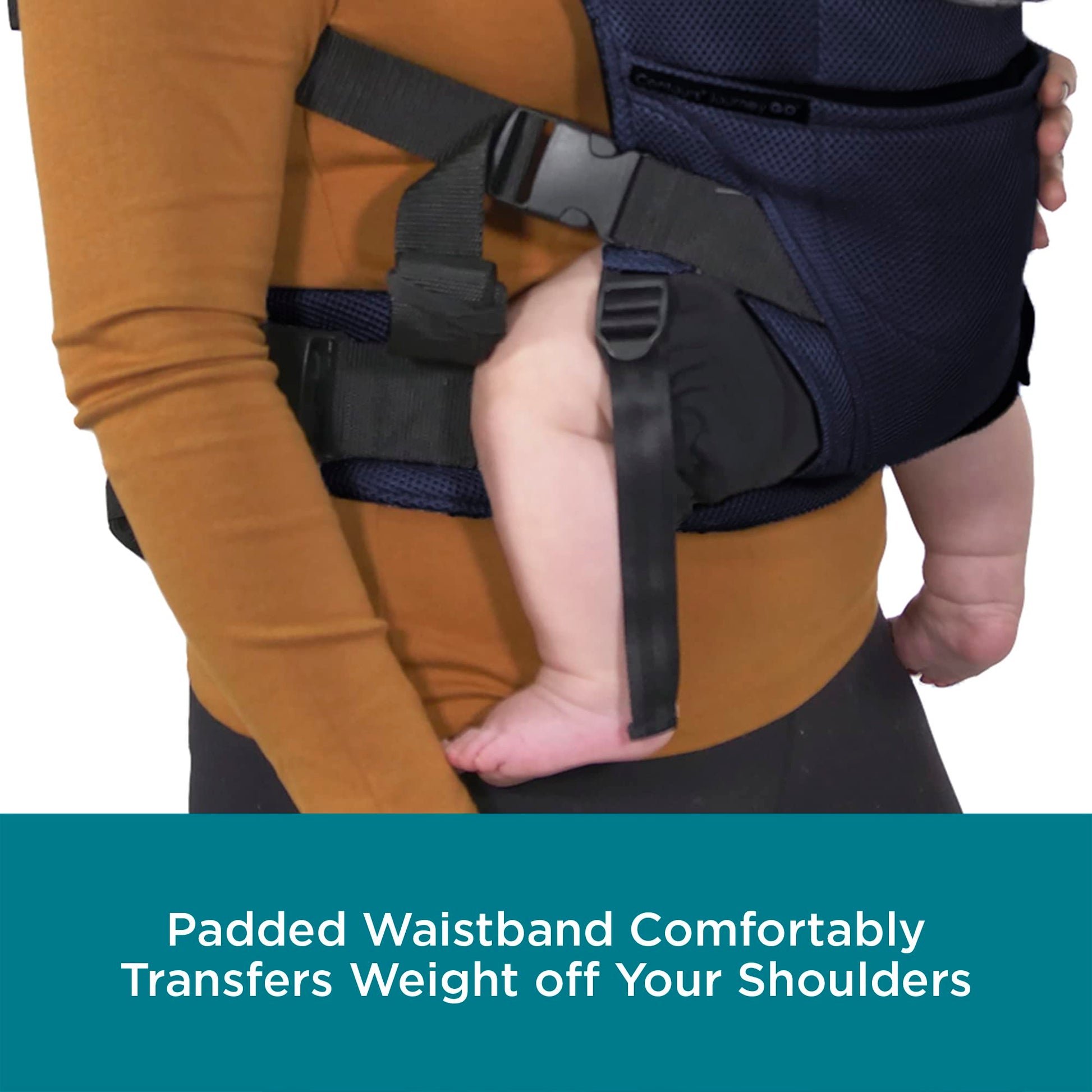 Contours - Portabebés para recién nacidos a niños pequeños | Journey GO 5 posiciones convertible fácil de usar con bolsillos para hombres y mujeres, cara hacia dentro, cara hacia fuera, parte