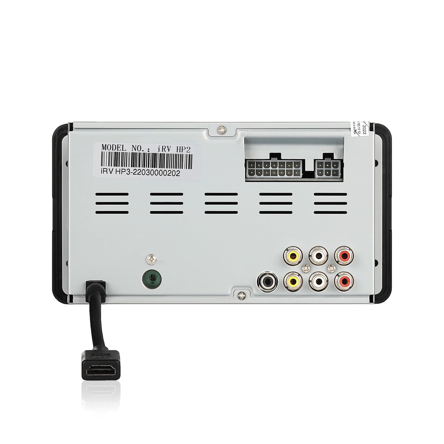 IRV Technology Mechless Wallmount RV estéreo 2 Zonas con Bluetooth HDMI ARC, Control de aplicación, Am/FM/App, NFC, Carga USB, Sonido Envolvente Digital, Reloj, Soporte CEC (2 Zonas + 4 Altavoces)