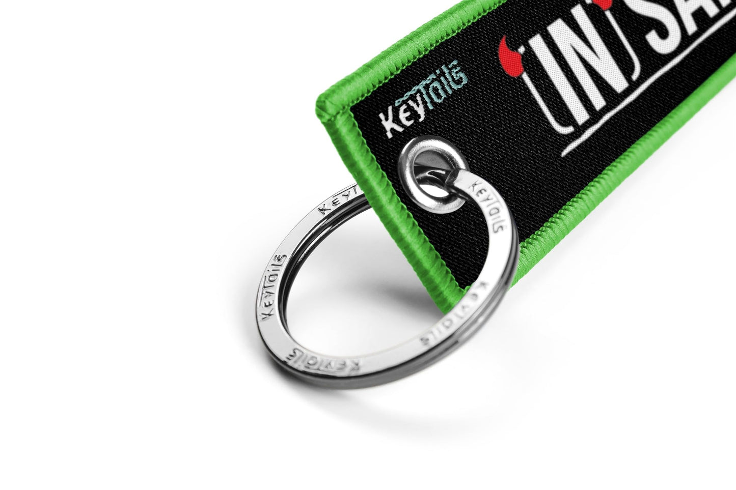 KEYTAILS Llaveros, etiqueta de alta calidad para motocicleta, coche, scooter, ATV, UTV [llave de locura]