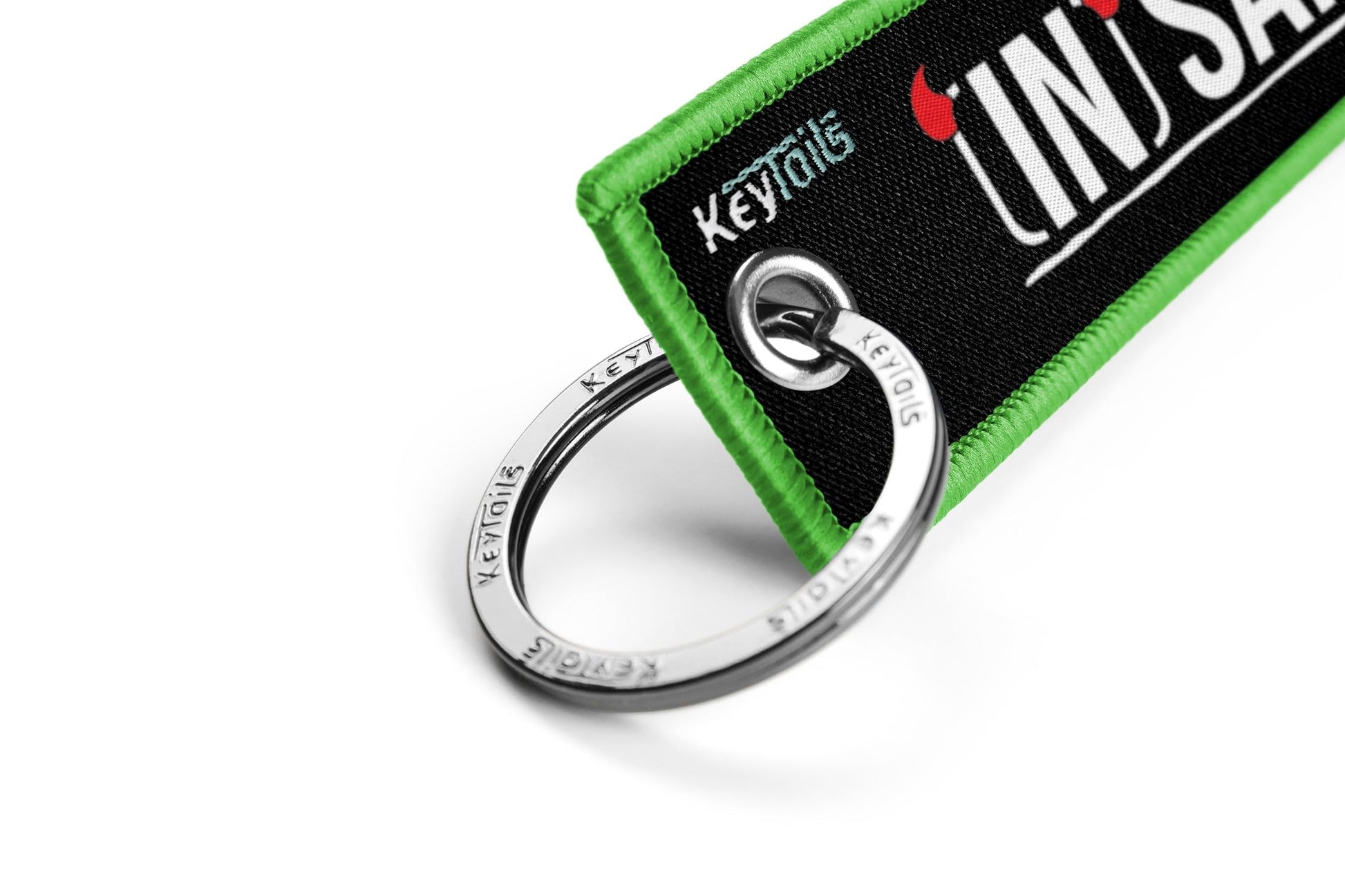 KEYTAILS Llaveros, etiqueta de alta calidad para motocicleta, coche, scooter, ATV, UTV [llave de locura]