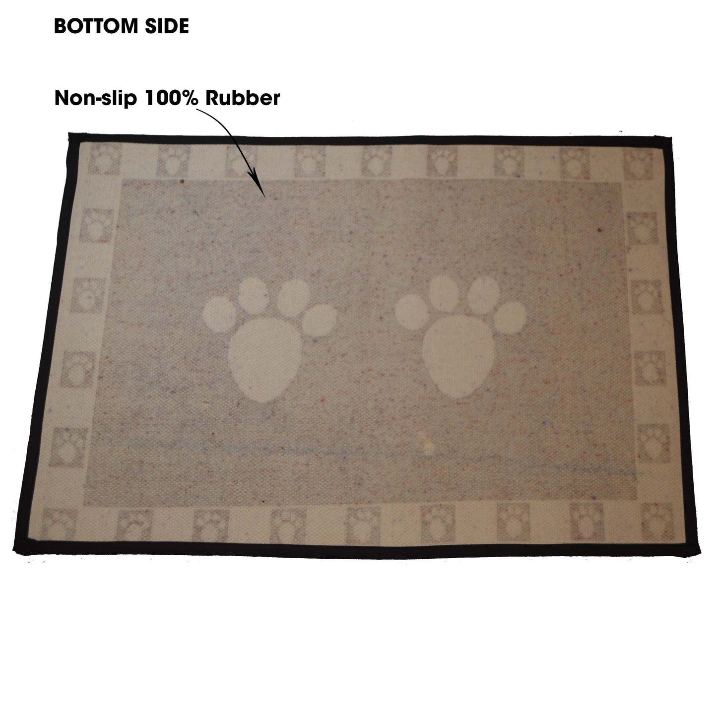 Mantel Individual PetRageous Natural Negro para Mascota 13x19 Pulgadas