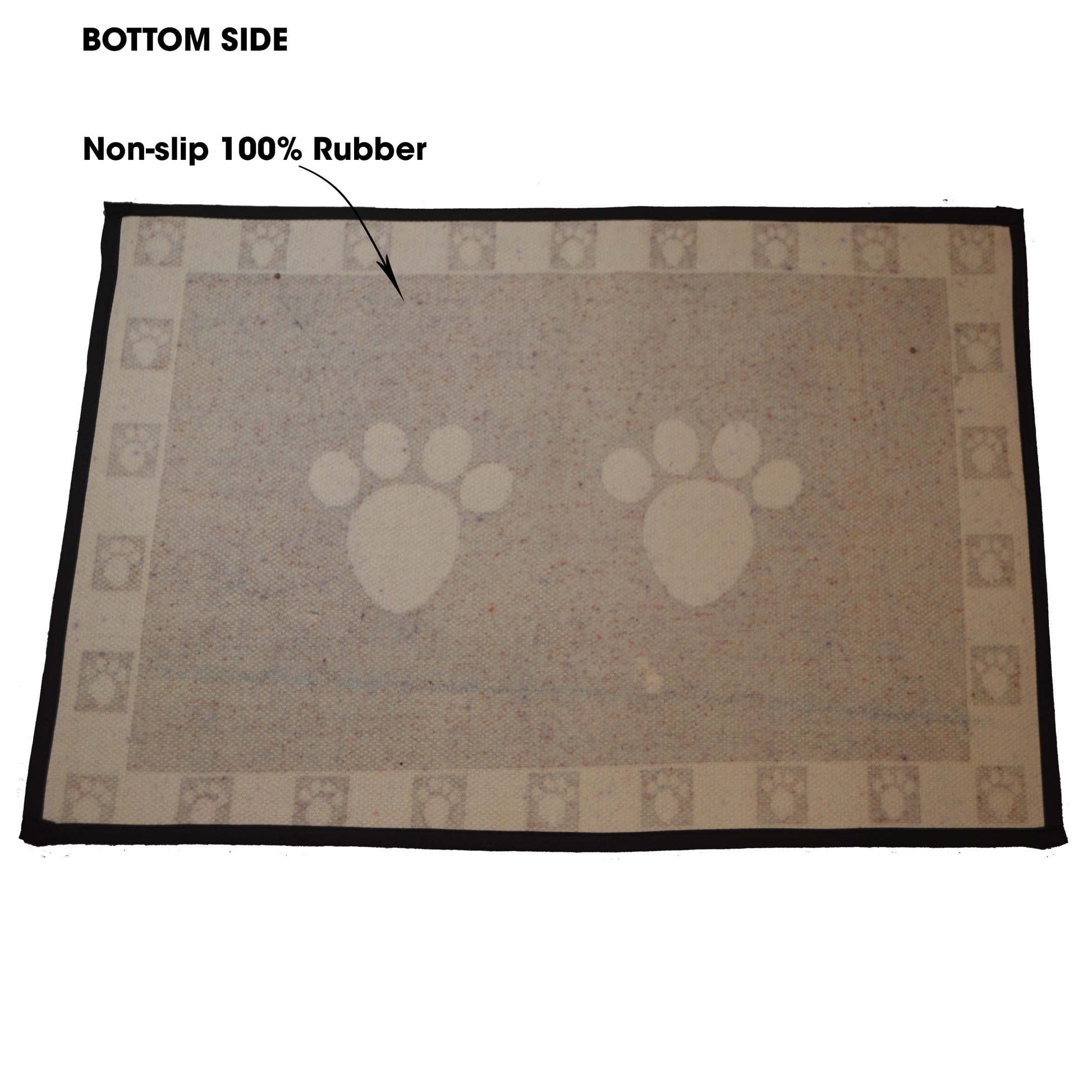 Mantel Individual PetRageous Natural Negro para Mascota 13x19 Pulgadas