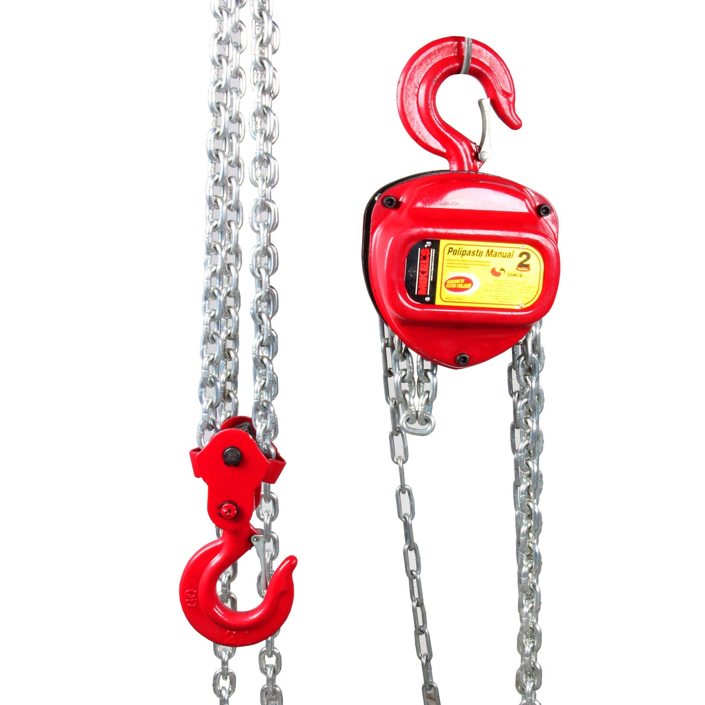 Polipasto Manual MIKEL'S Rojo 2 t Cadena 3 MTS