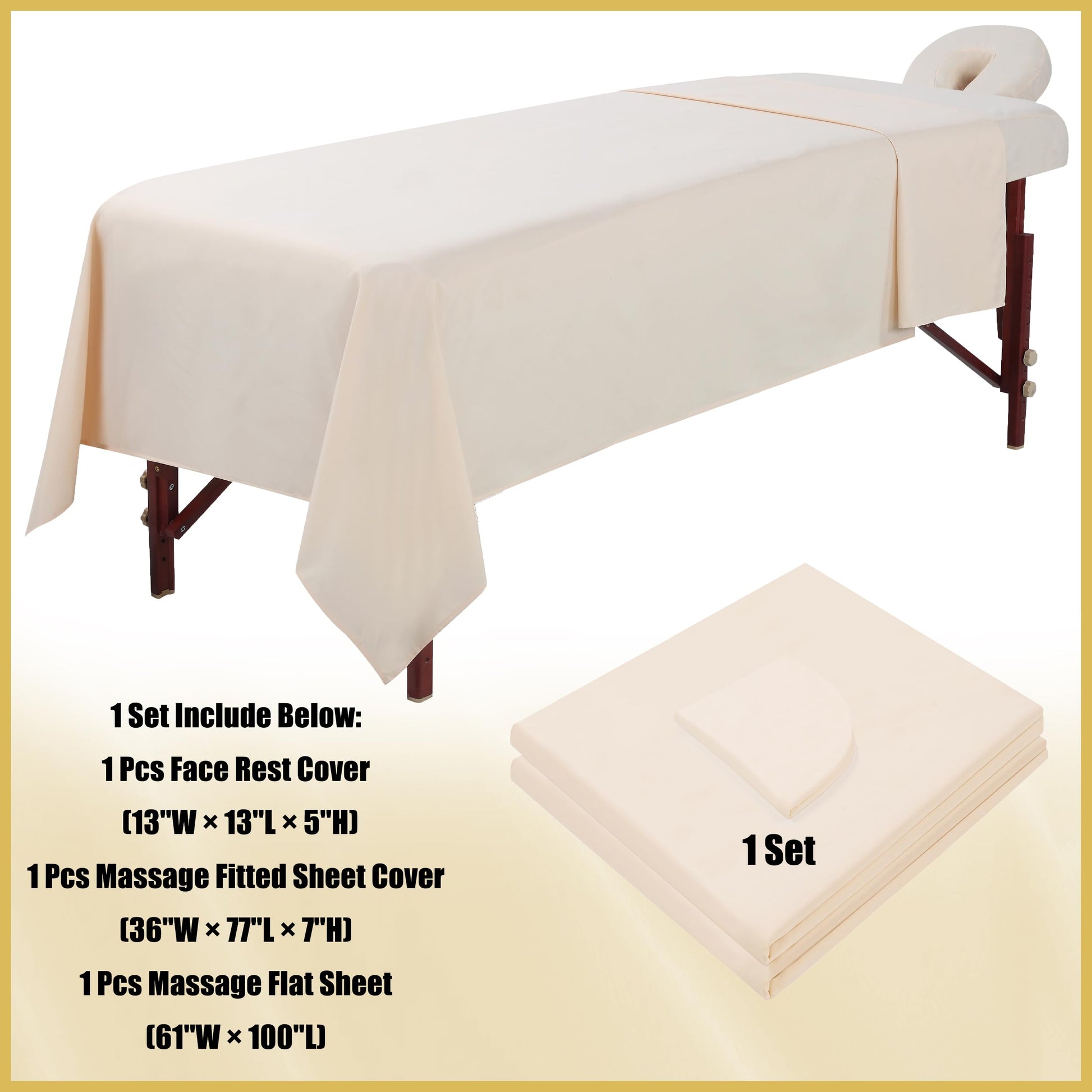 GASIYU Juegos De Sábanas De Microfibra Para Mesa De Masaje 3 Pzas Funda De Cama De Masaje Suave Libre De Arrugas Incluye Sábana Ajustable De Masaje, Sábanas De Masaje Y Cubierta De Cuna Faci