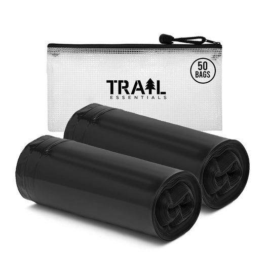 Bolsas Higiénicas Trail Essentials Negro Opaco a Prueba de Fugas sin Olor para Cámping y Aseos Portátiles