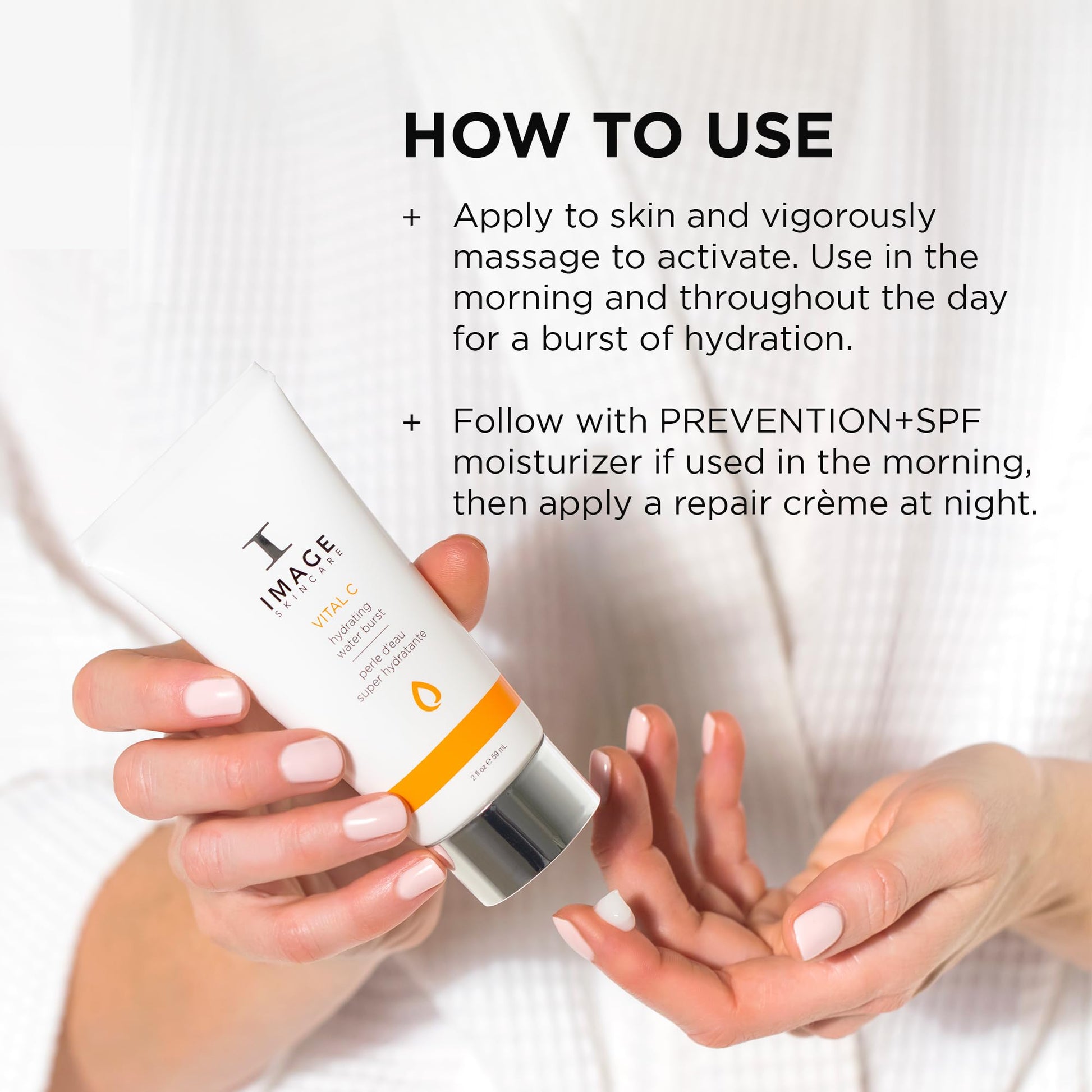 IMAGE Skincare, VITAL C Hydrating Water Burst, Deep Hydration Peptide Gel Boost to Refresh Skin, 2 fl oz