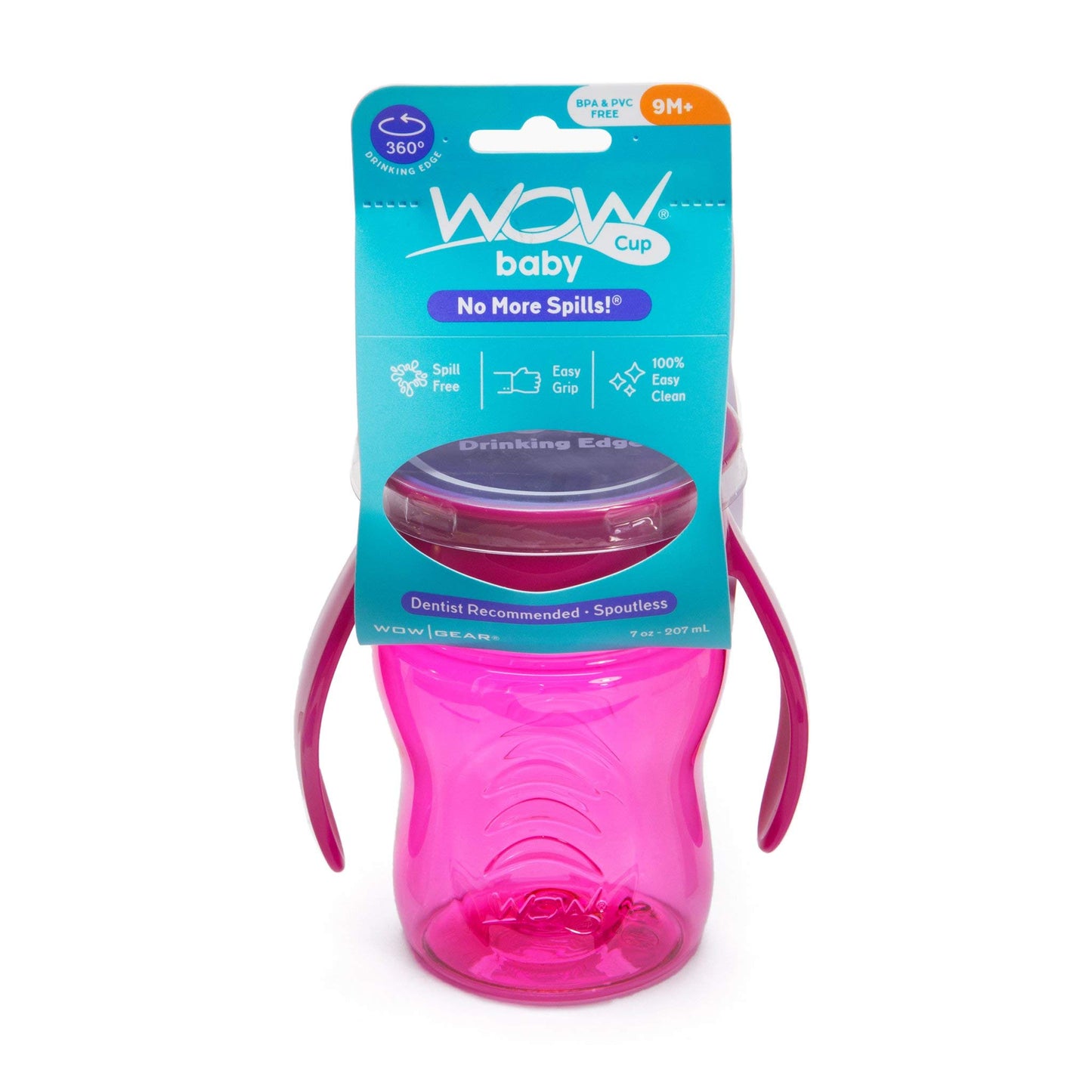 Wow Cup for Baby 360 - Taza para bebé (207 ml), color rosa