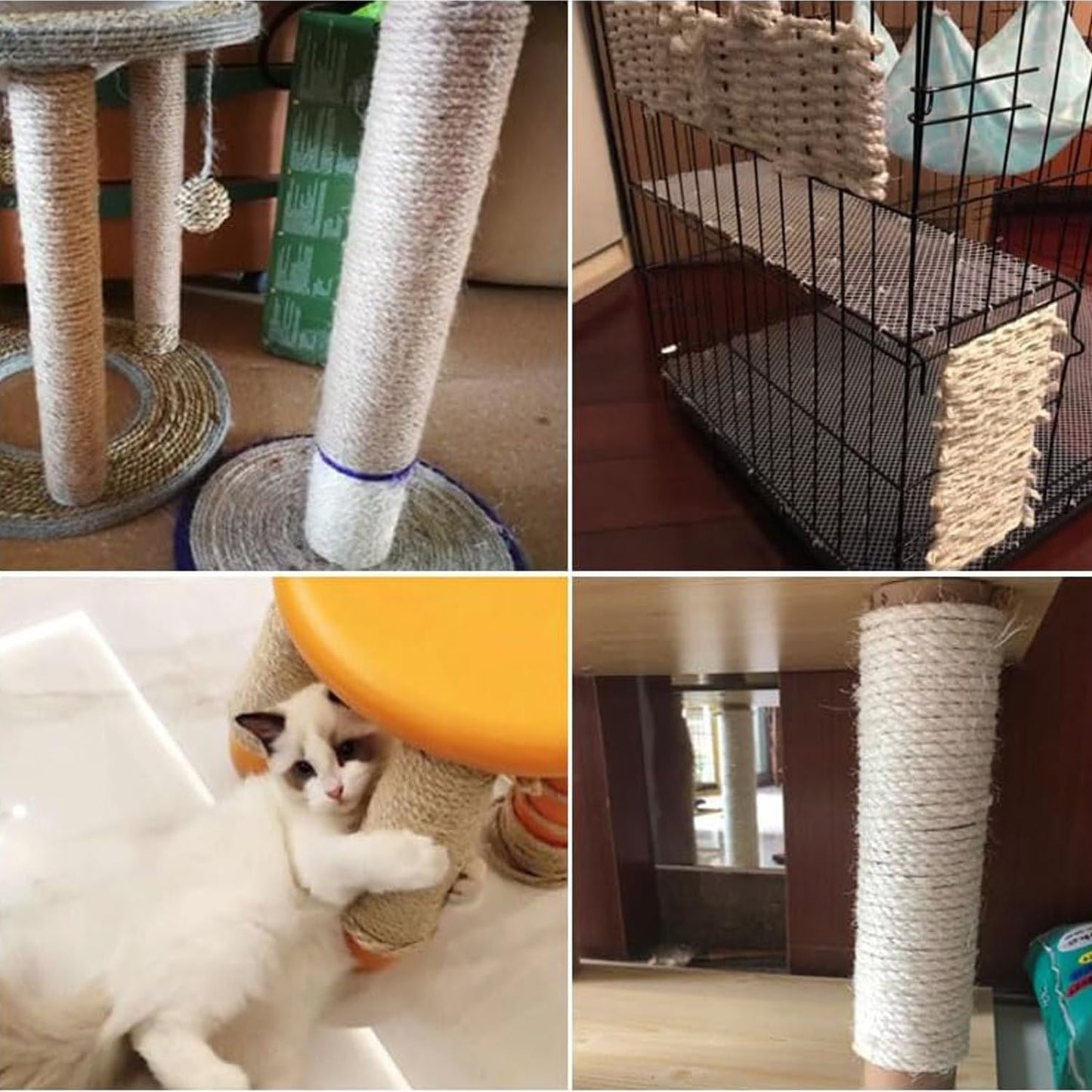 Cuerda de Cáñamo Natural NorthPada Sisal Resistente para Manualidades y Jardín