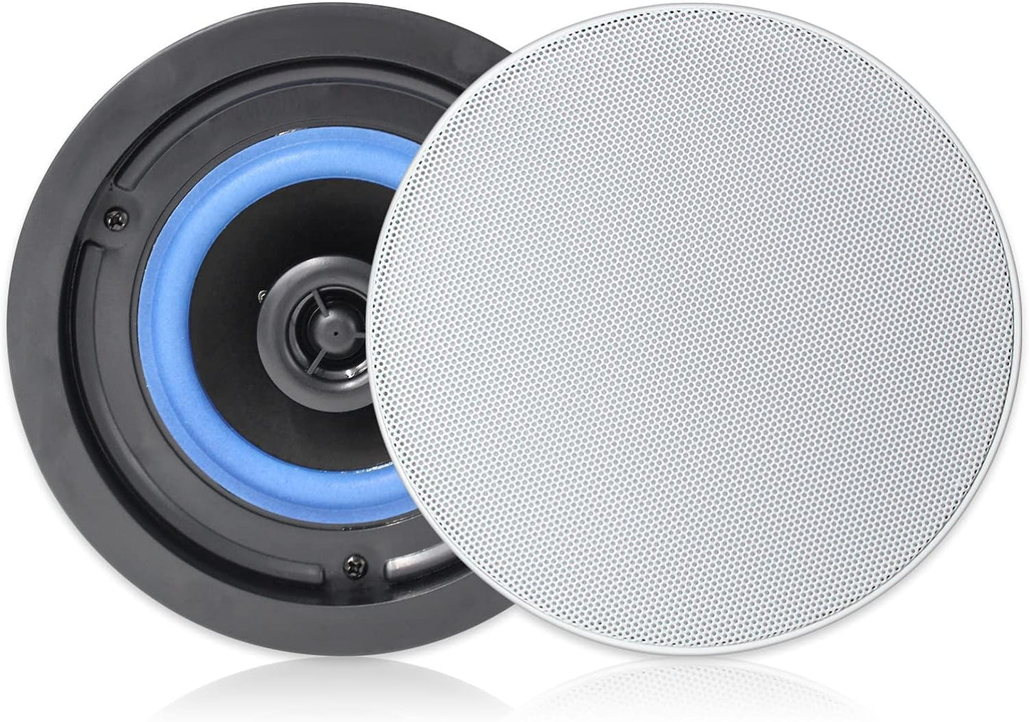 Herdio HCS418 de 4 pulgadas, 160 W, montaje empotrado de 2 vías en el techo en la pared, altavoces pasivos ideales para baño, cocina, sala de estar, oficina (un par)