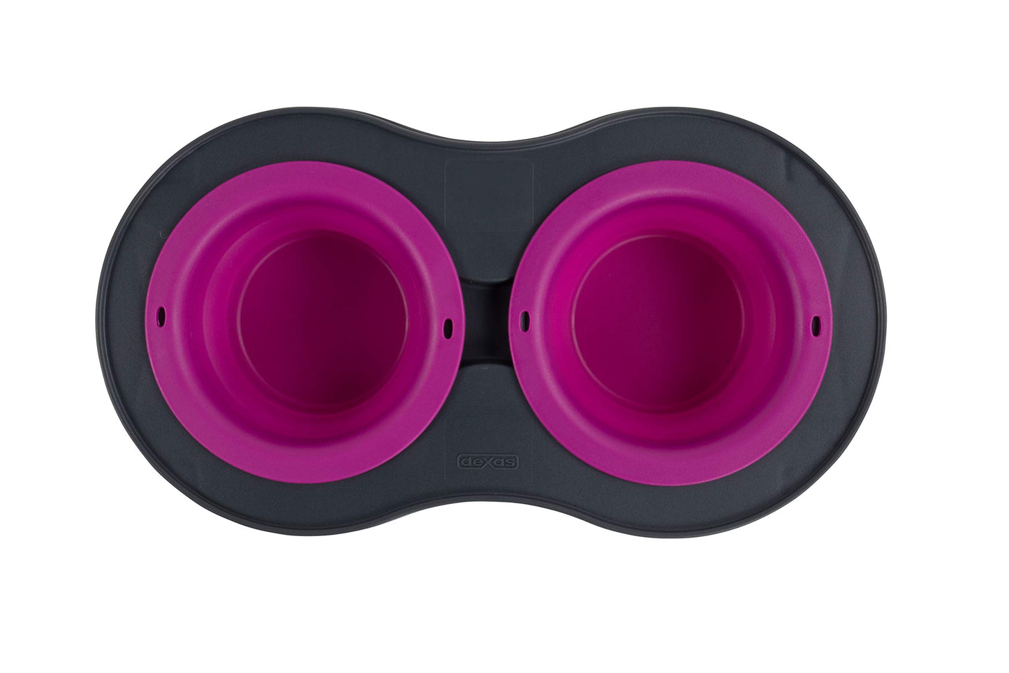 Dexas Pets - Comedero para Mascotas Doble Elevado, 1 Taza, Color Fucsia