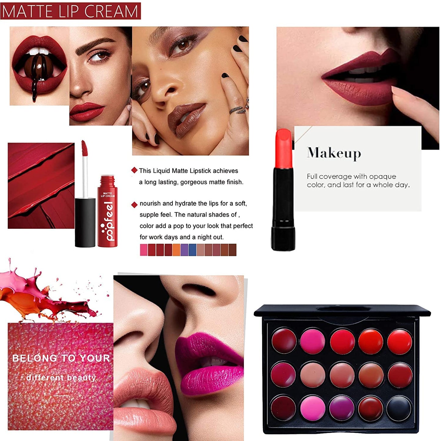 Kit de Maquillaje Profesional, Juego de Maquillaje Paleta de Sombras de Ojos Face Set Completo Cosmética, Todo en Uno Makeup Gift Set Incluye Eyebrow cream, Brillo de Labios, Brochas de Maquillaje