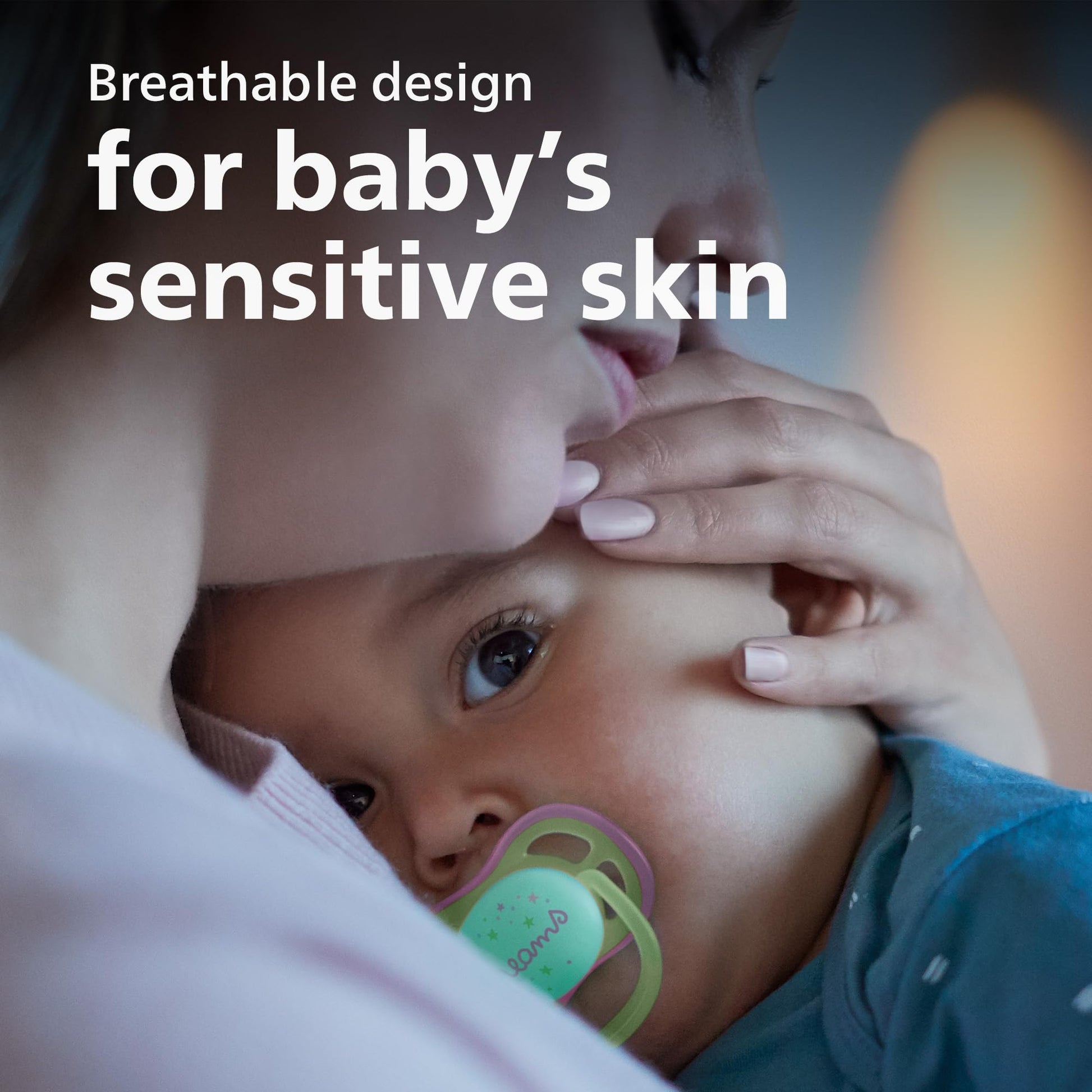 Chupete Ultra Air Philips Avent estrella caída sueños noche 6 a 18 m paquete de 4