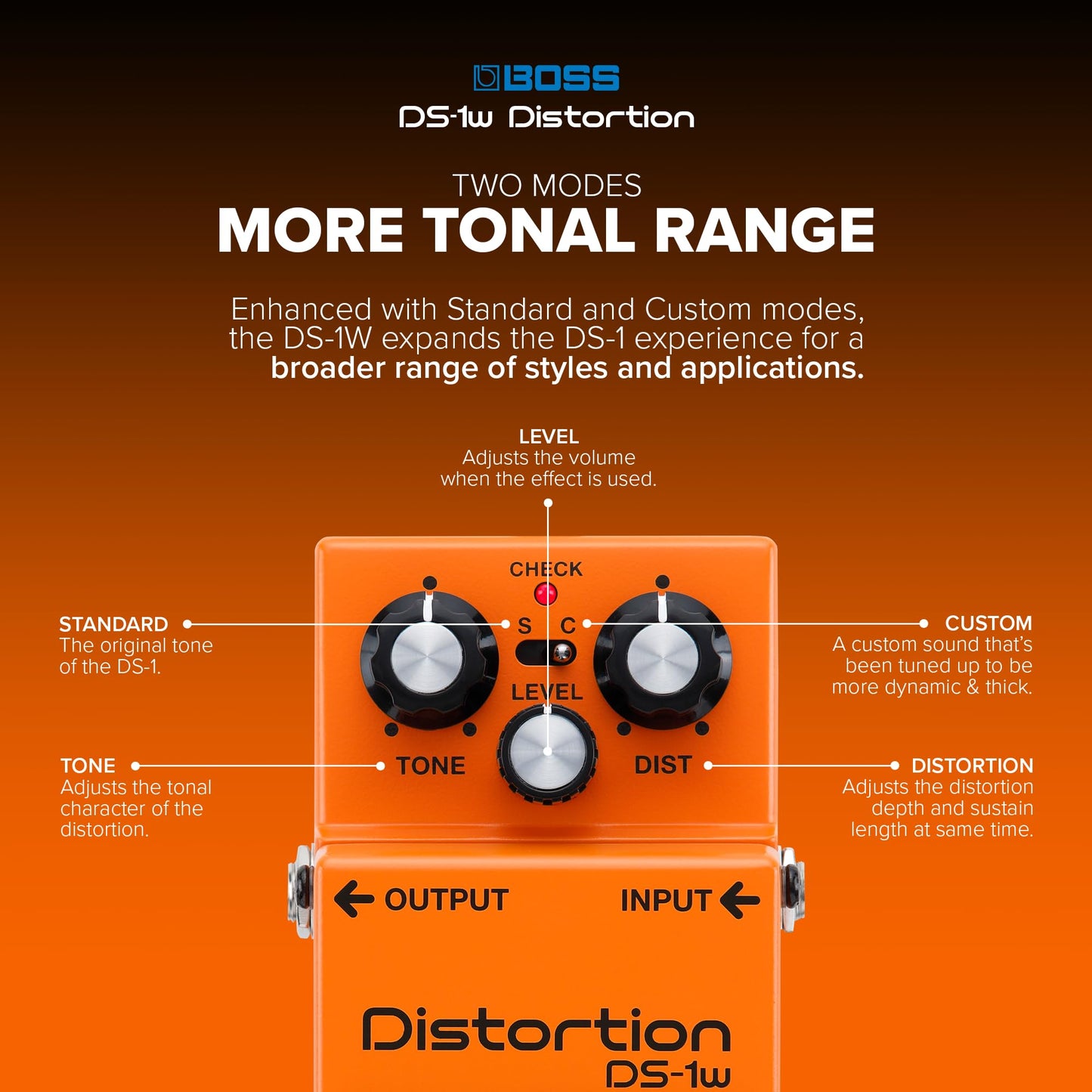 Boss DS-1W Waza Craft - Pedal de distorsión