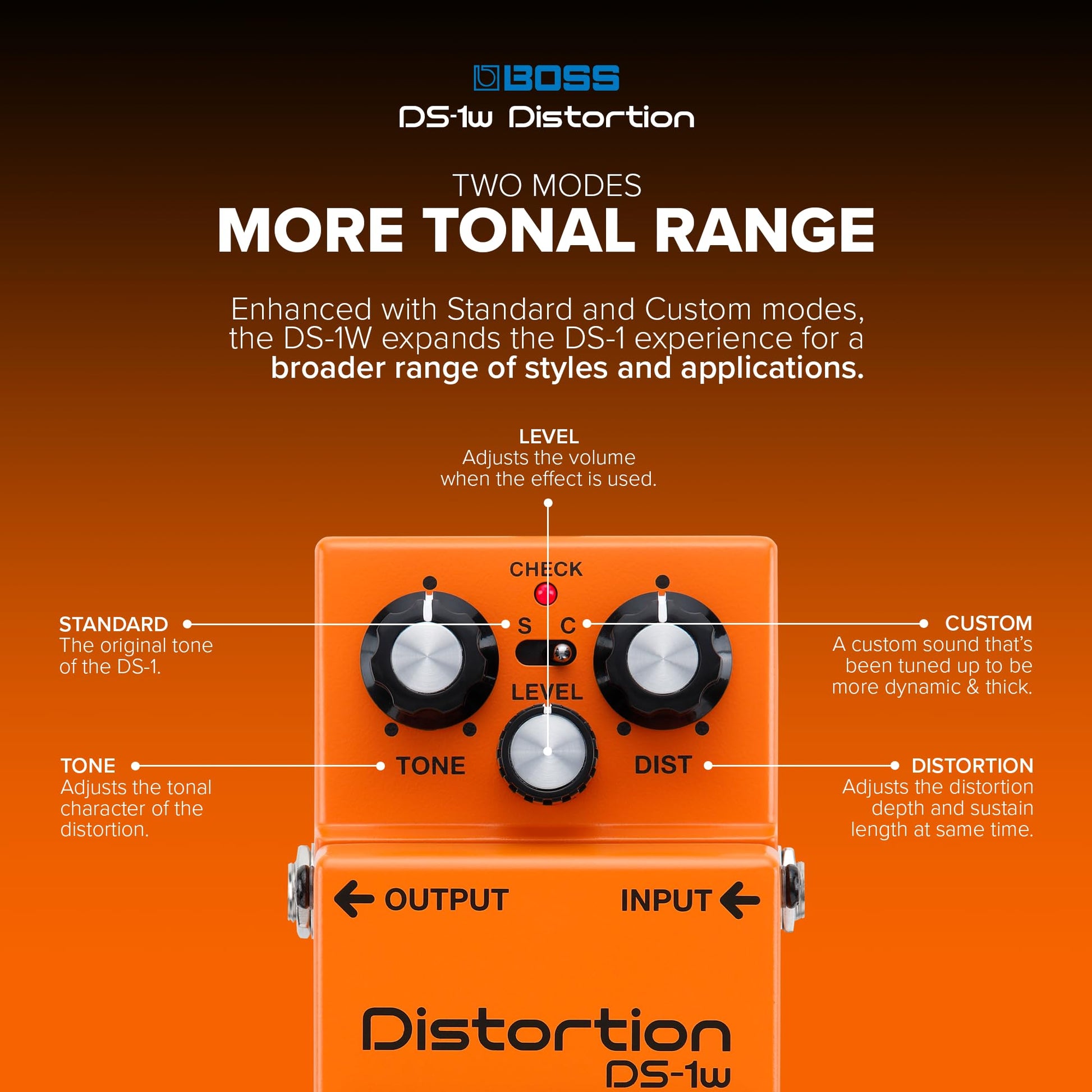 Boss DS-1W Waza Craft - Pedal de distorsión