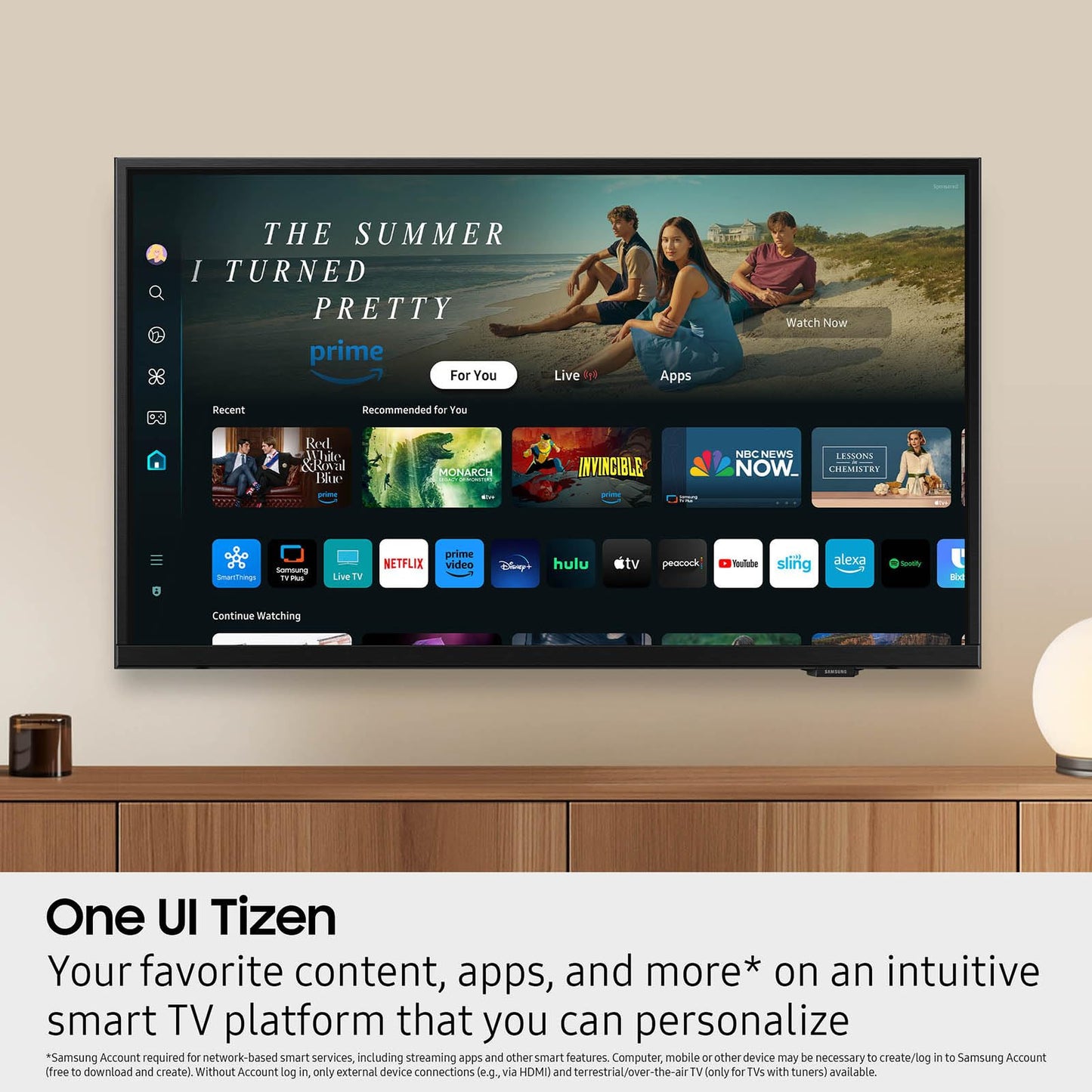 Samsung Smart TV de 32 Pulgadas Clase HD H5000F (Modelo 2025) HDR, Seguimiento de Objetos Sound Lite, Knox Security, One UI Tizen