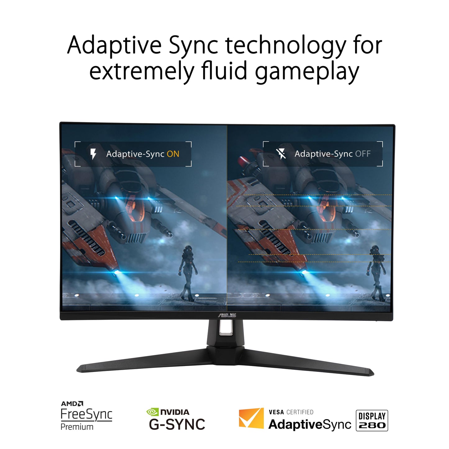 ASUS TUF Gaming Monitor HDR de 27 Pulgadas 1080P (VG279QM1A) - Full HD (1920 x 1080), 280Hz, 1ms, IPS rápido, sincronización de desenfoque de Movimiento bajo Extremo, Freesync Premium, Compatible con