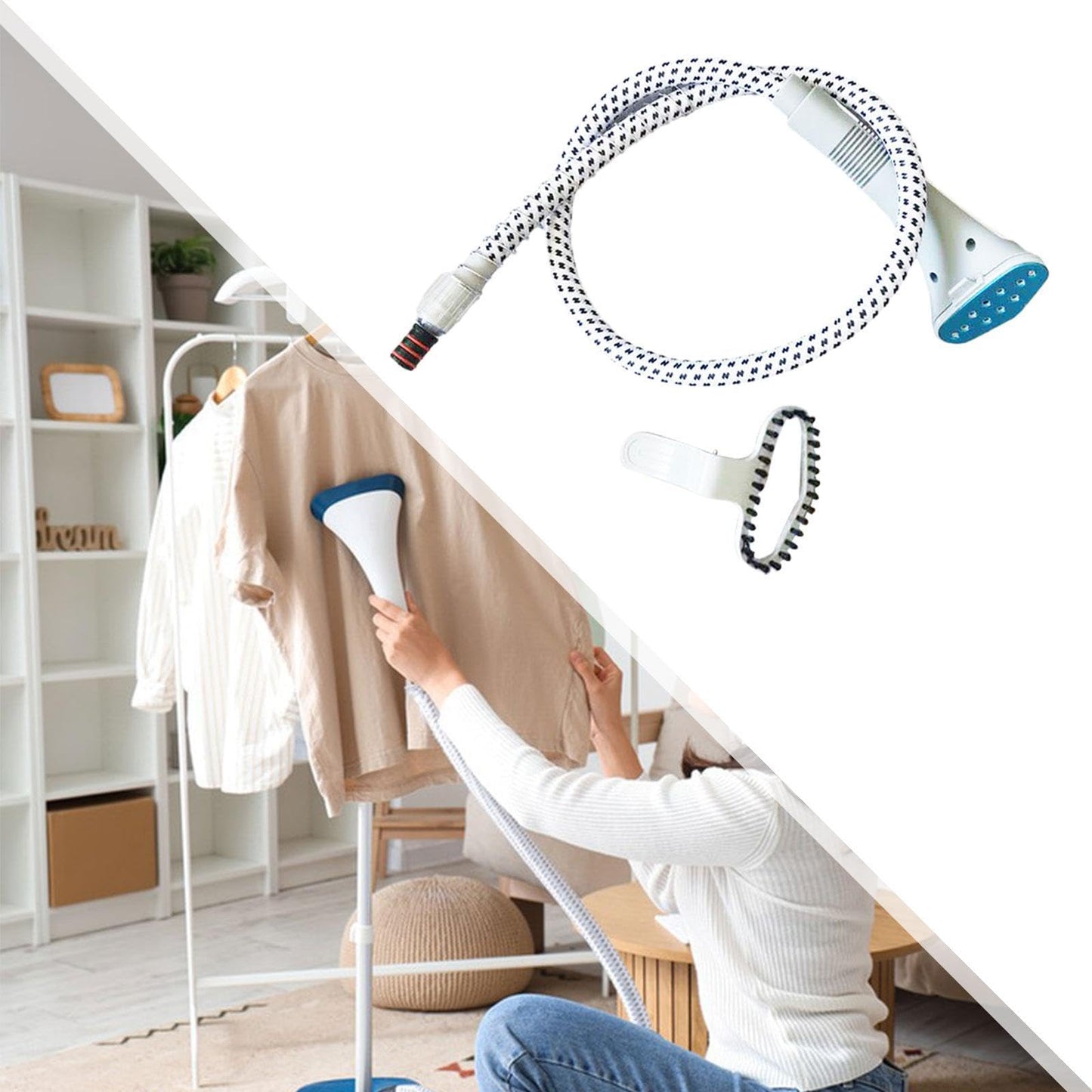 Generic Manguera guía para máquina de planchado a de prendas con cepillo, universal, de repuesto, cabezal de planchado, herramienta de planchado a