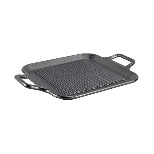 Lodge BOLD - Sartén de hierro fundido sazonado de 12 pulgadas con asas de bucle, utensilios de cocina de diseño