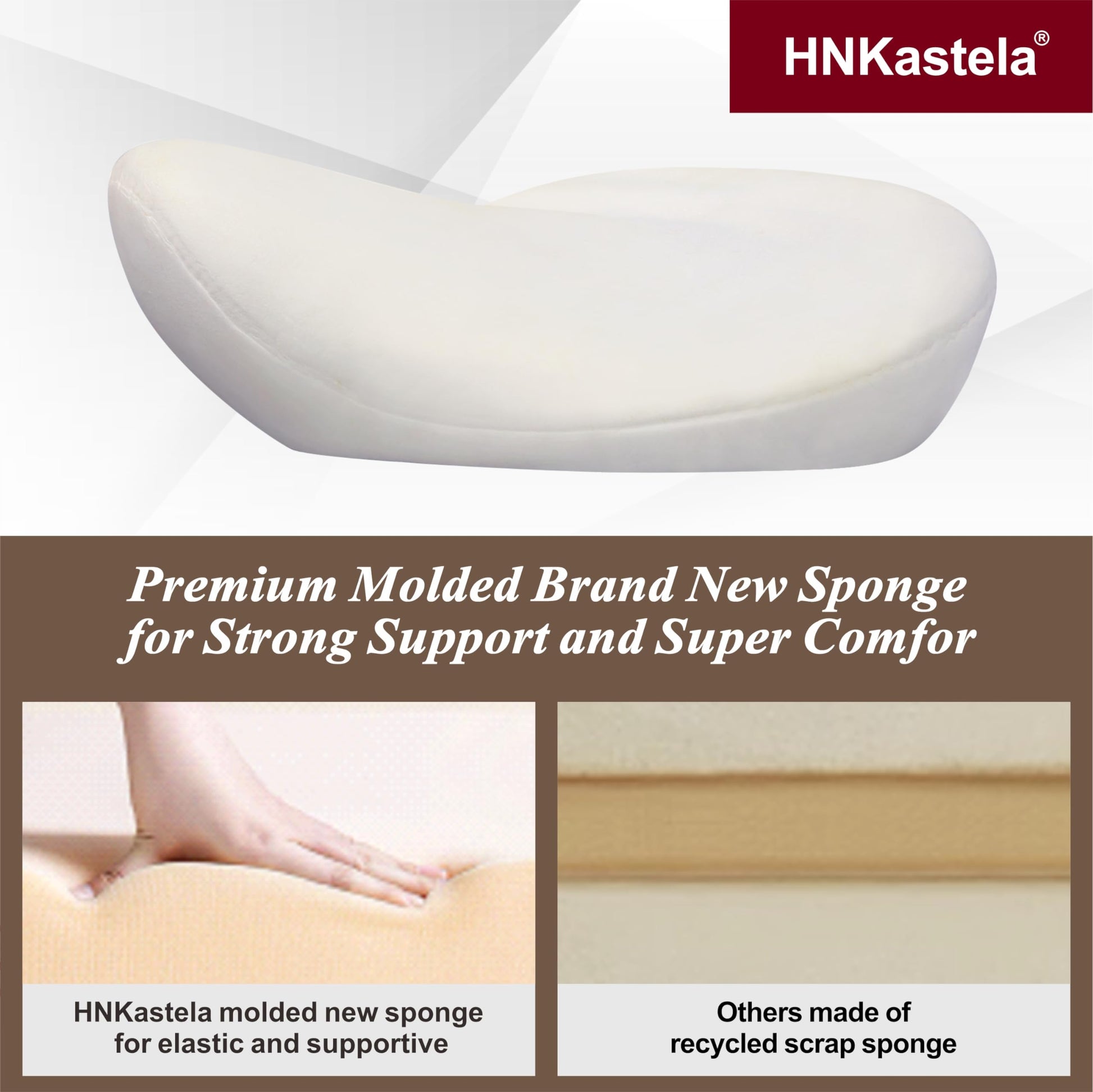 HNKastela Taburete ergonómico con Soporte Trasero, Taburete de Altura Ajustable con Ruedas, para salón de Masaje, Cocina médica (con Respaldo, Gris Claro)