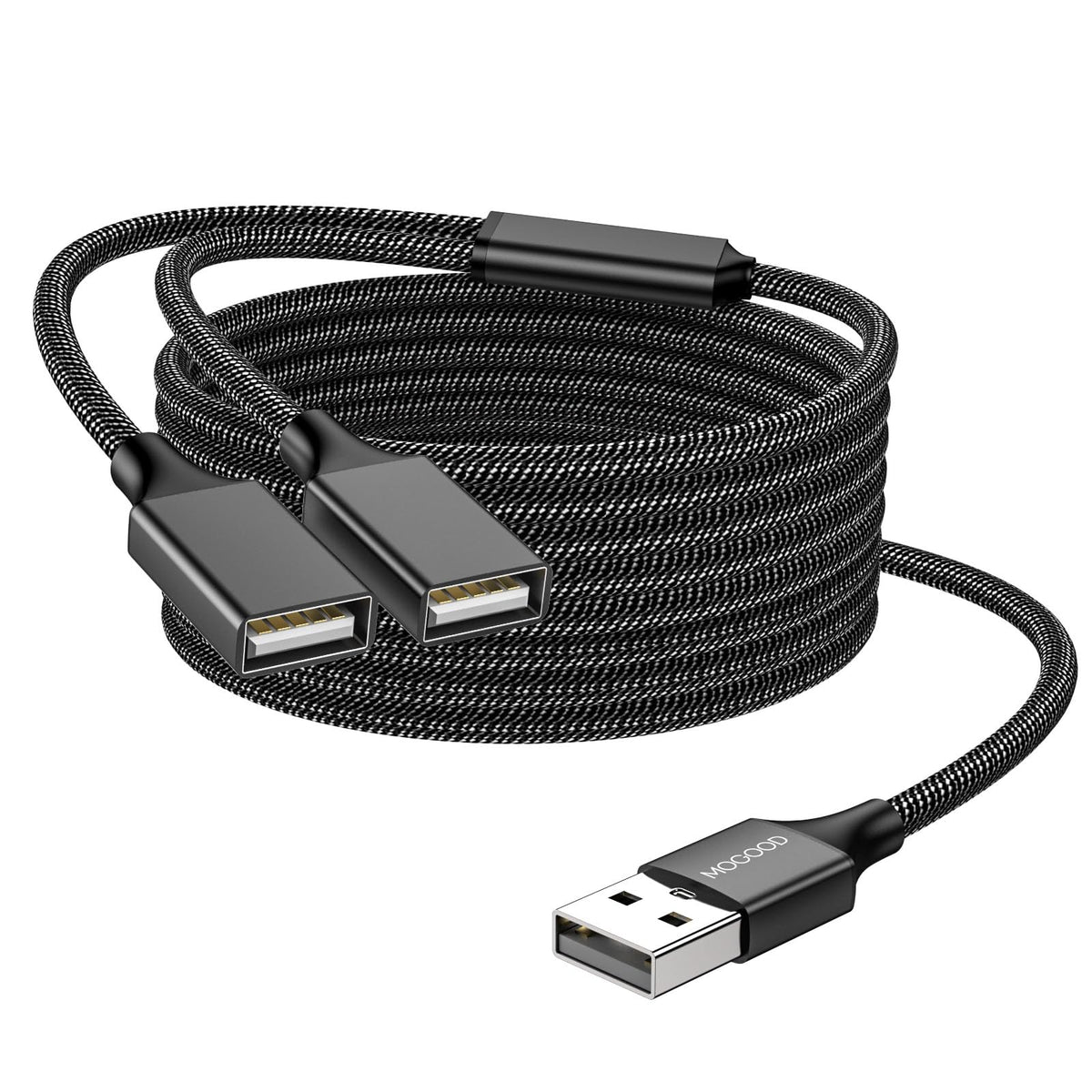 Extensión de Cable de Alimentación MOGOOD Negro para Computadora Portátil y Mac