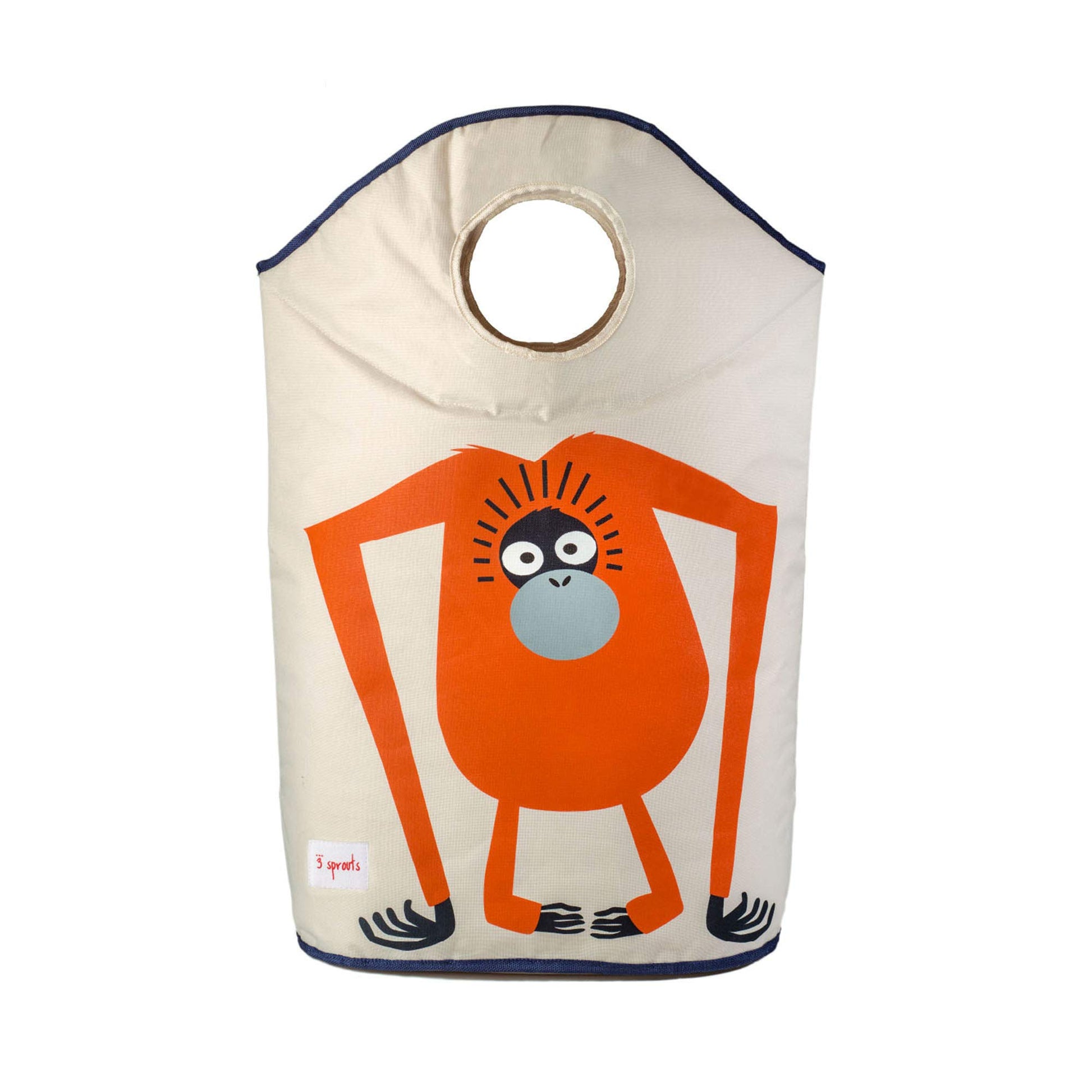 3 Sprouts Baby Laundry Hamper Cesta organizadora de almacenamiento para ropa de guardería - Orangután