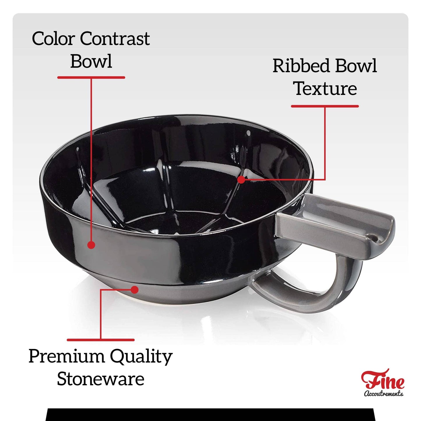 Fine Lather Bowl with StaticHole Technology (Red)