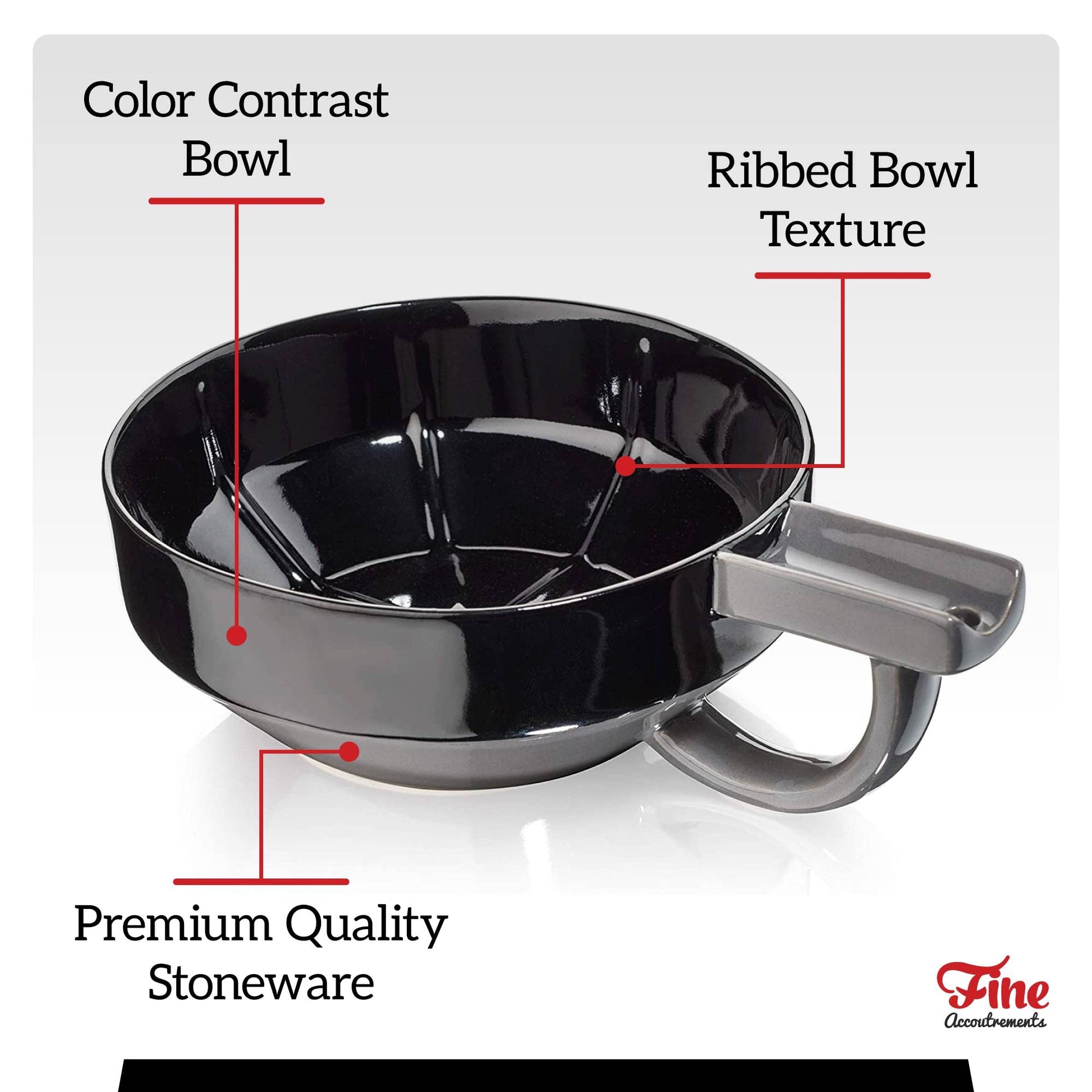 Fine Lather Bowl with StaticHole Technology (Red)